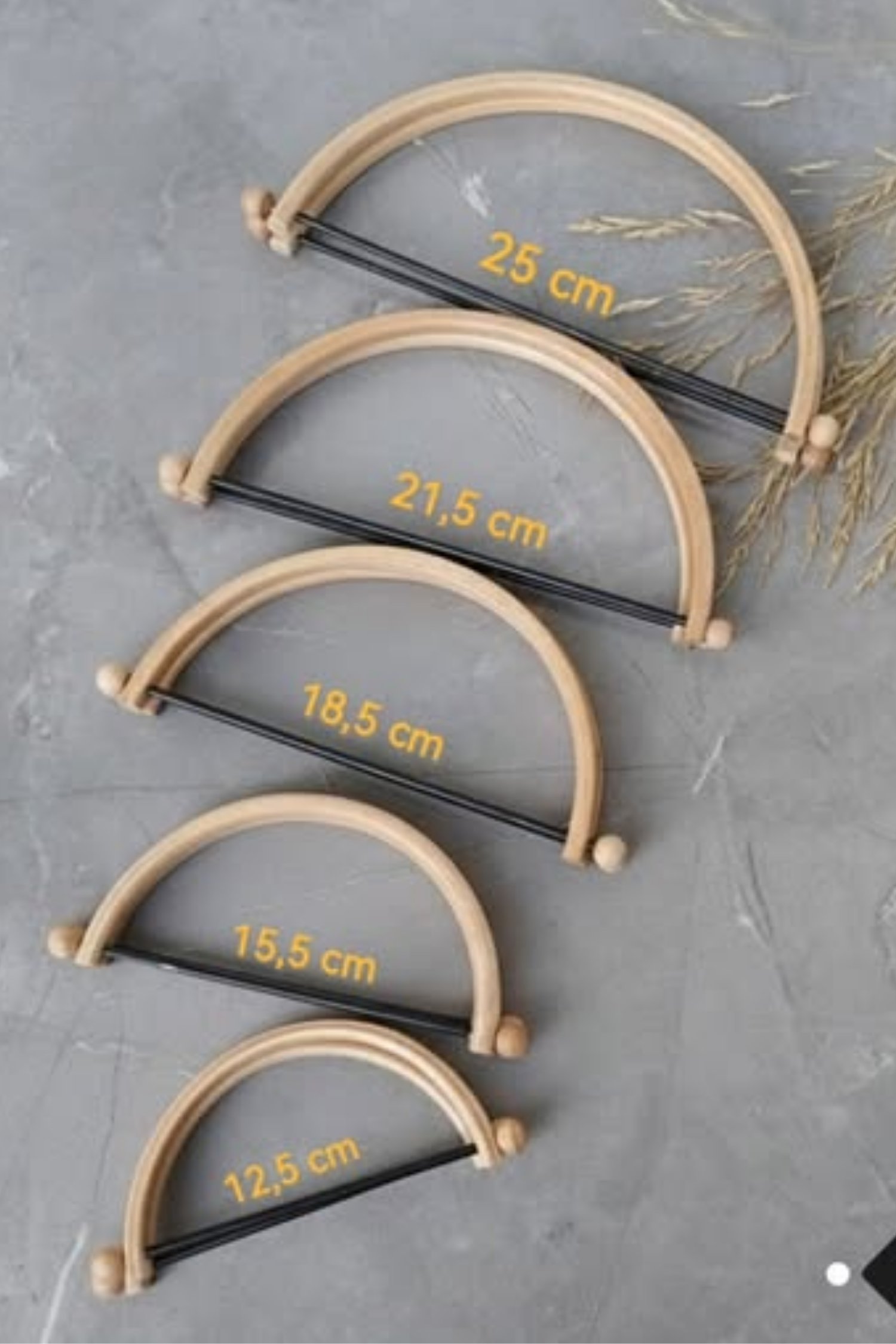 ŞİRİN 21,5*11 CM YARIM OVAL ÇANTA SAPI 661-6