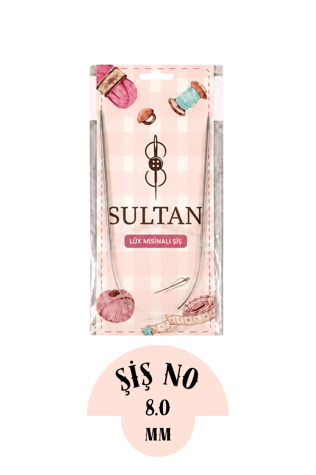 ŞİŞ SULTAN TİTANYUM MİSİNALI 8.00MM