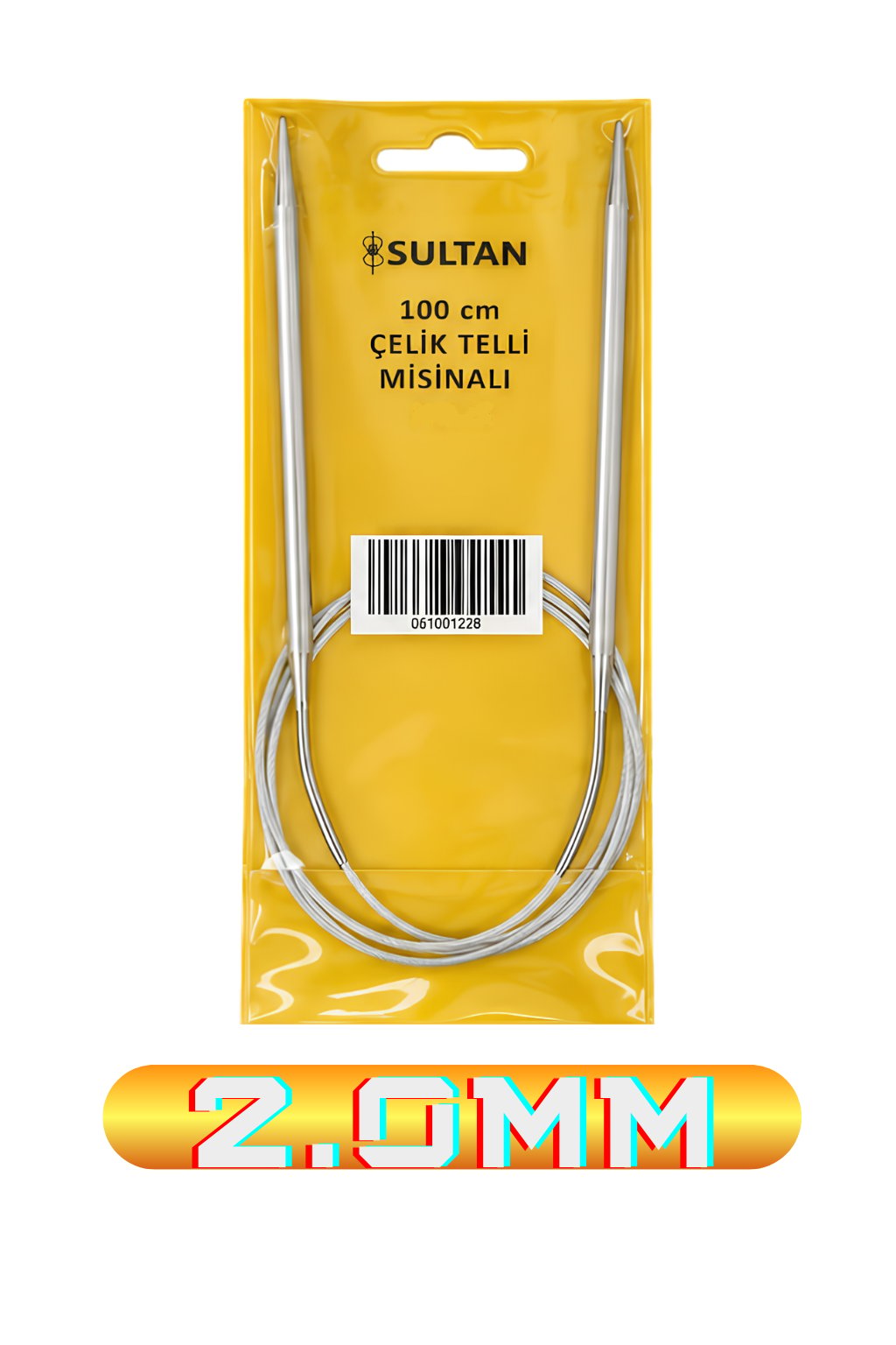ŞİŞ SULTAN ÇELİK TELLİ MİSİNALI 100CM NO.:2