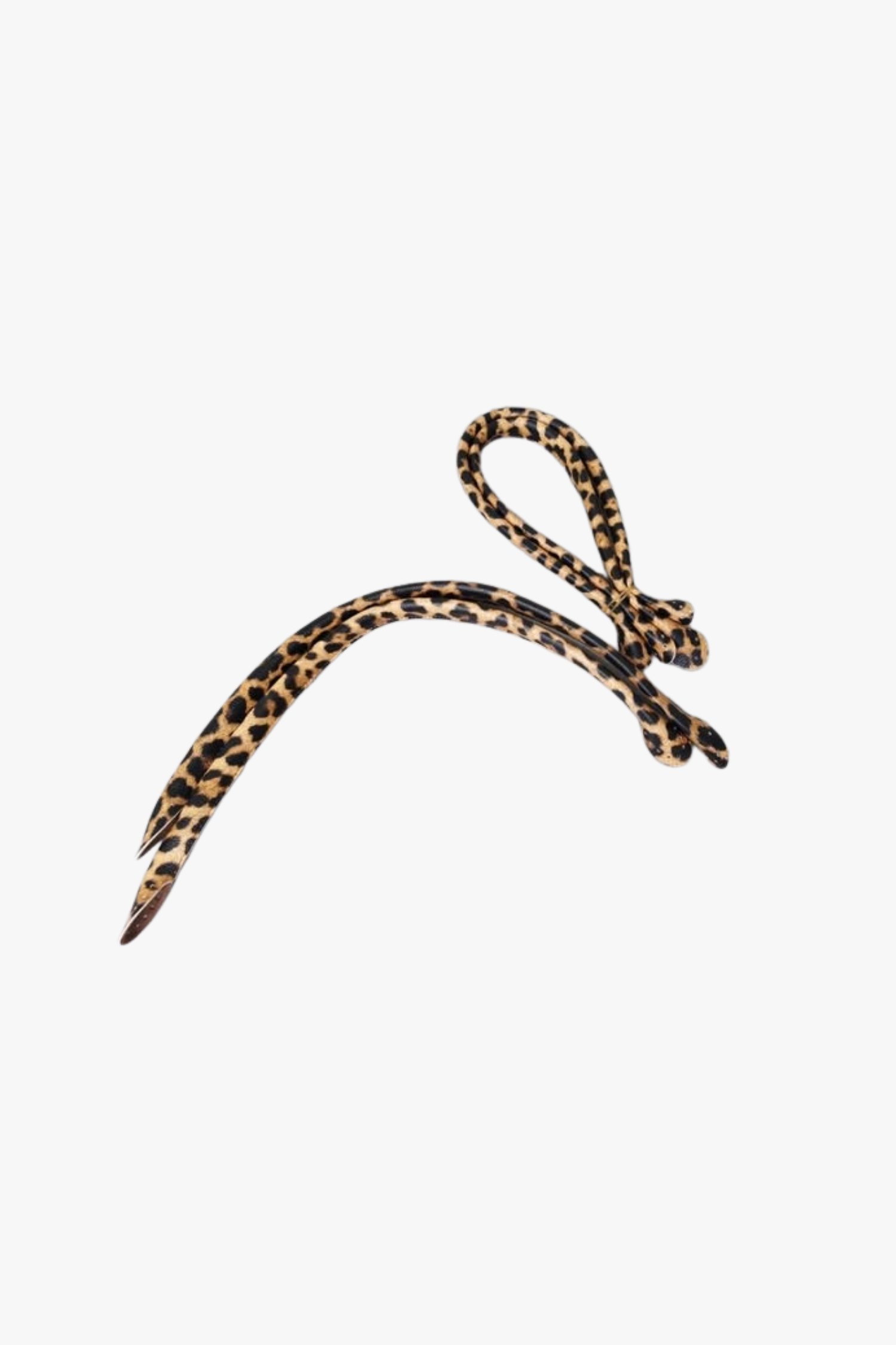 35 CM LEOPAR PELİKAN ÇANTA SAPI