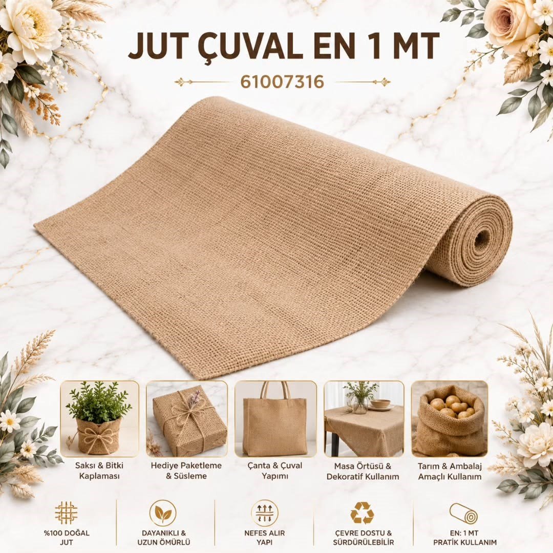 METRELİK JUT ÇUVAL EN 1MT