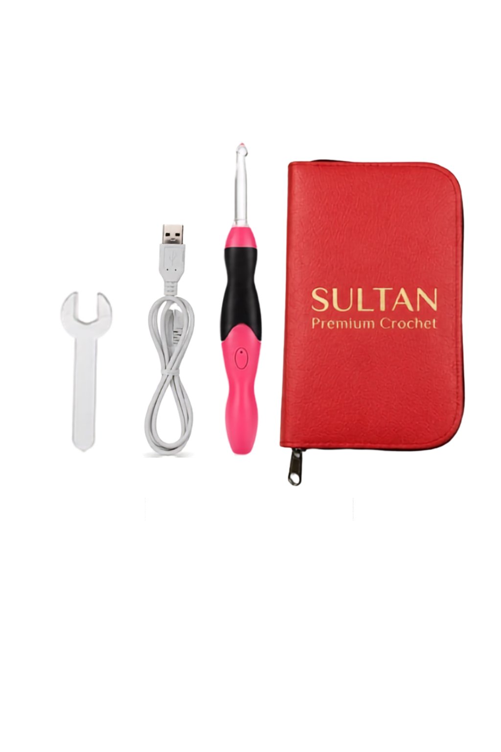 SULTAN CÜZDANLI IŞIKLI TIĞ SET (11 BOY ) KIRMIZI