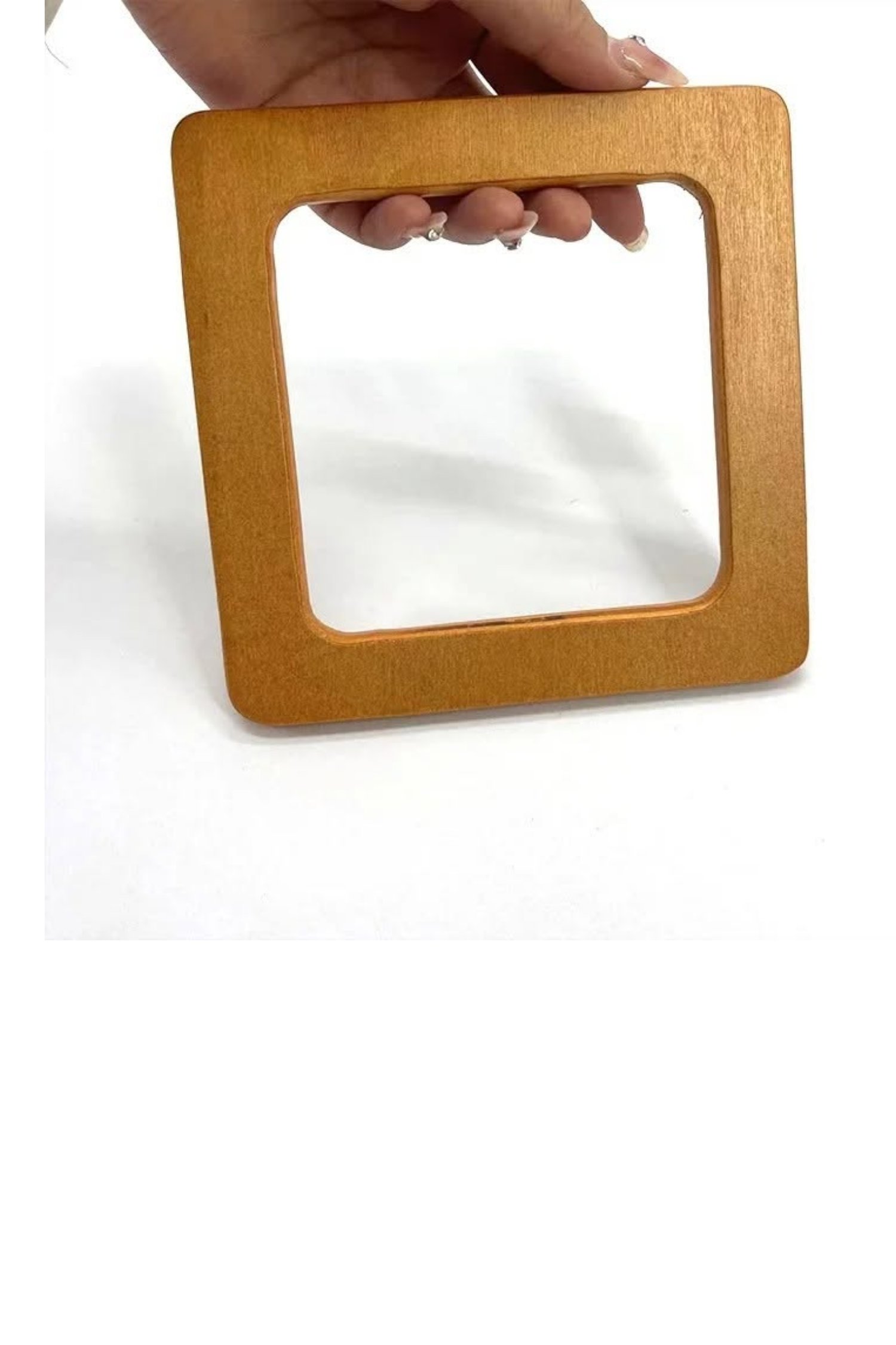 AHŞAP ÇANTA SAPI -671 KARE 12*12 CM