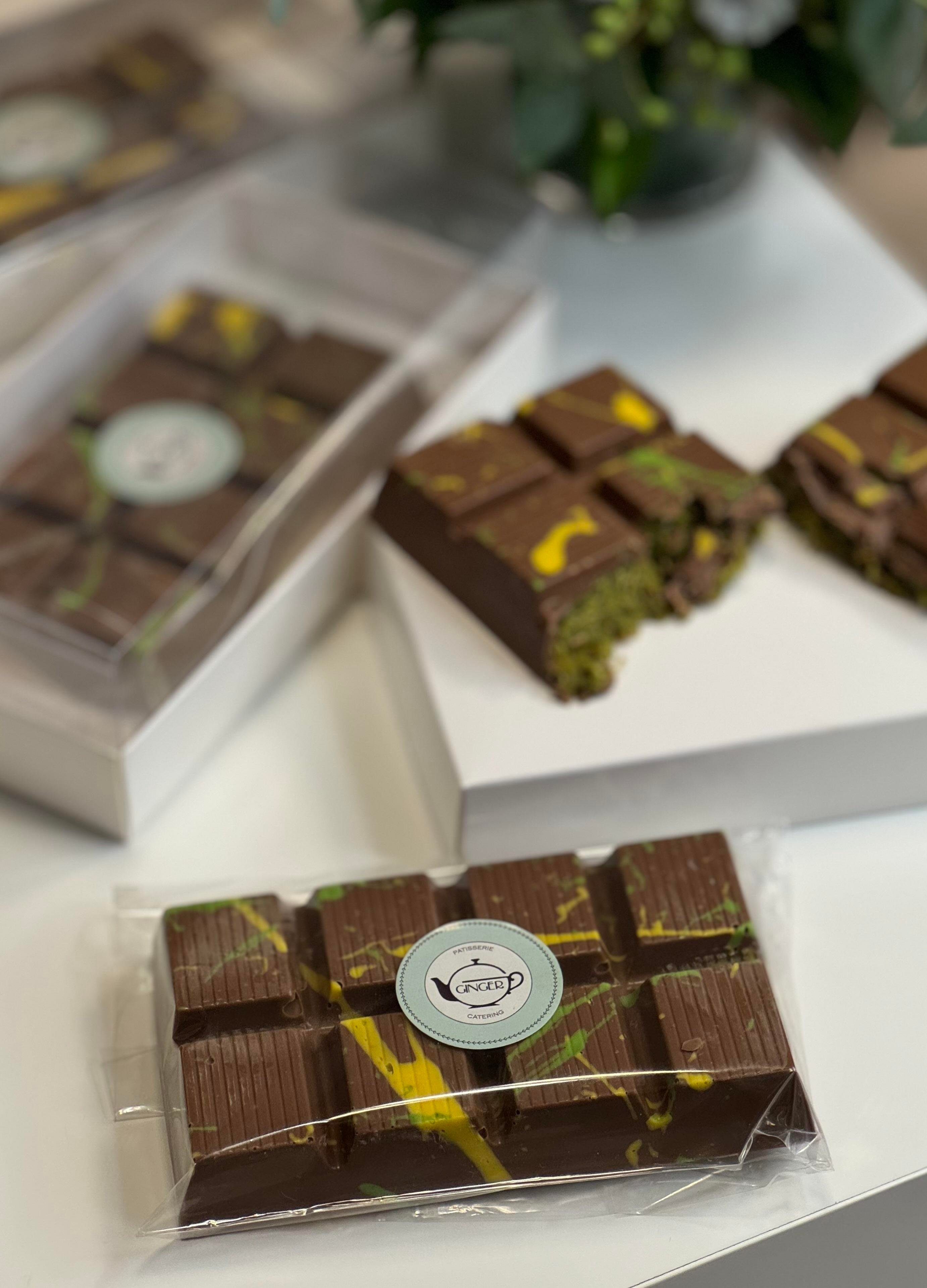 El Yapımı Tuzlu Karamelli Kadayıflı Çikolata (200 gr)