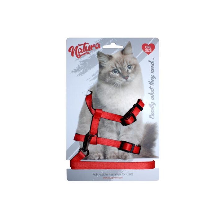KEDİ GEZDİRME TASMASI KIRMIZI
