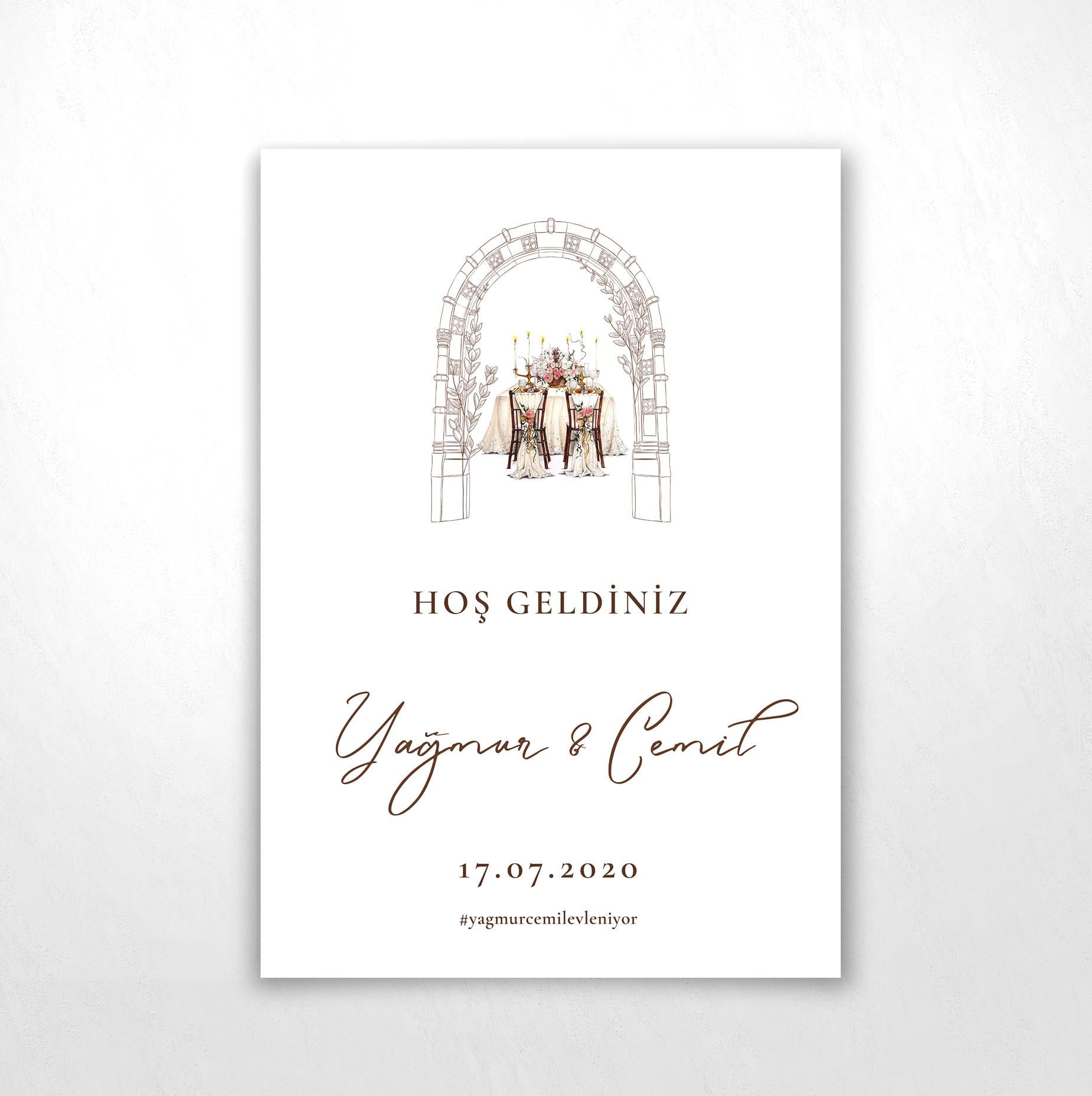 Antique Karşılama Panosu