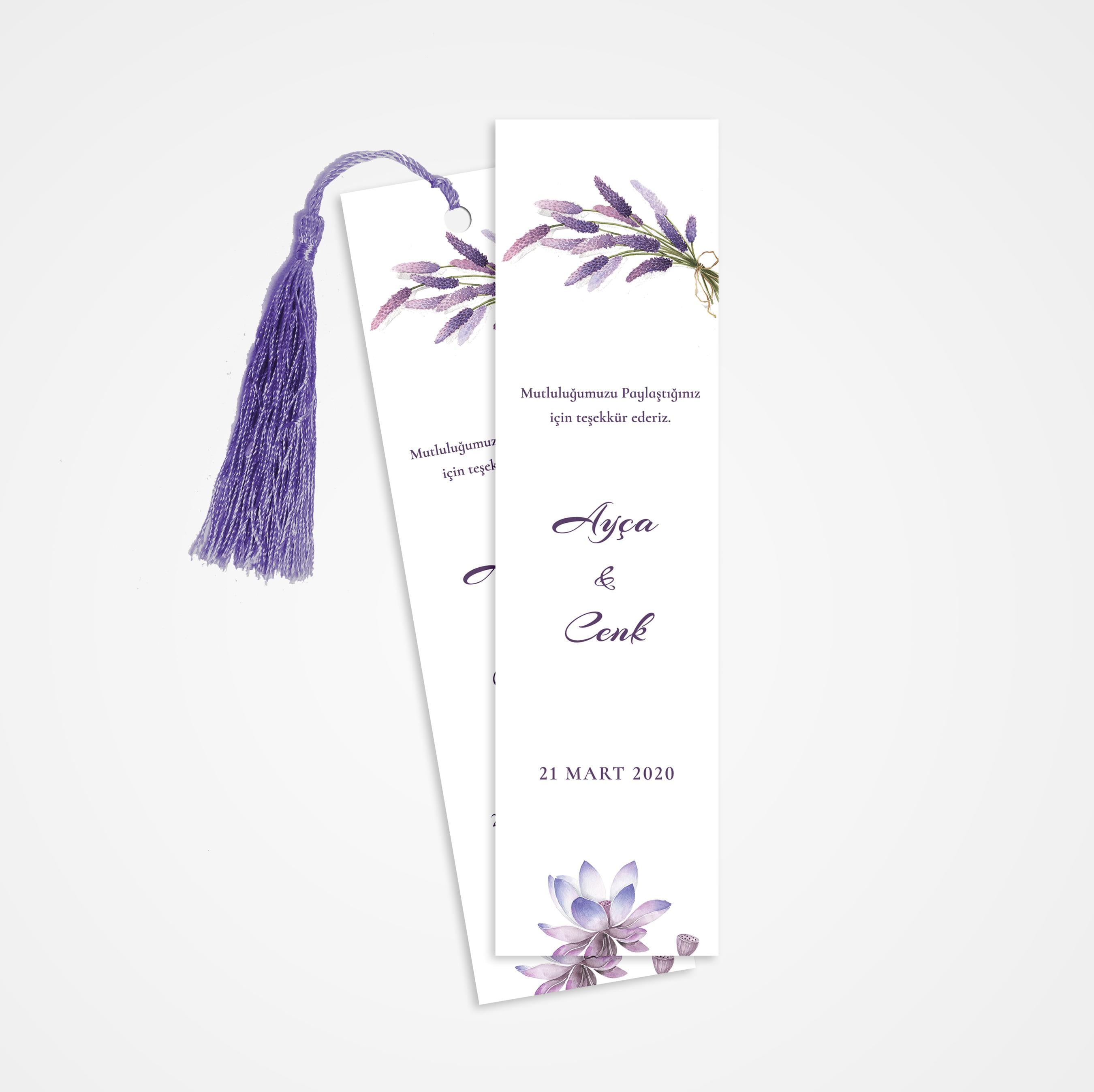 Lavender Kitap Ayracı