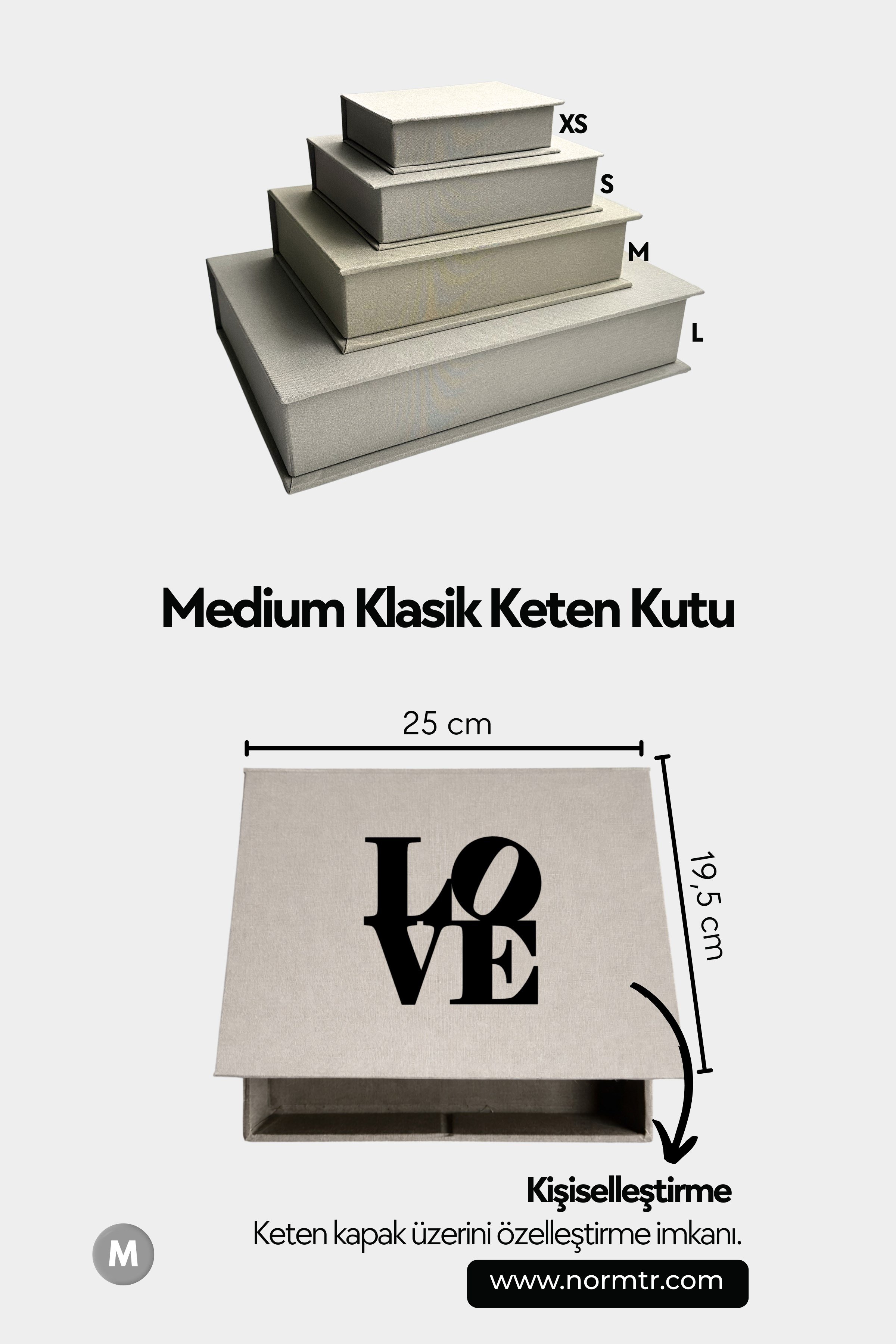 M - Klasik Keten Kutu