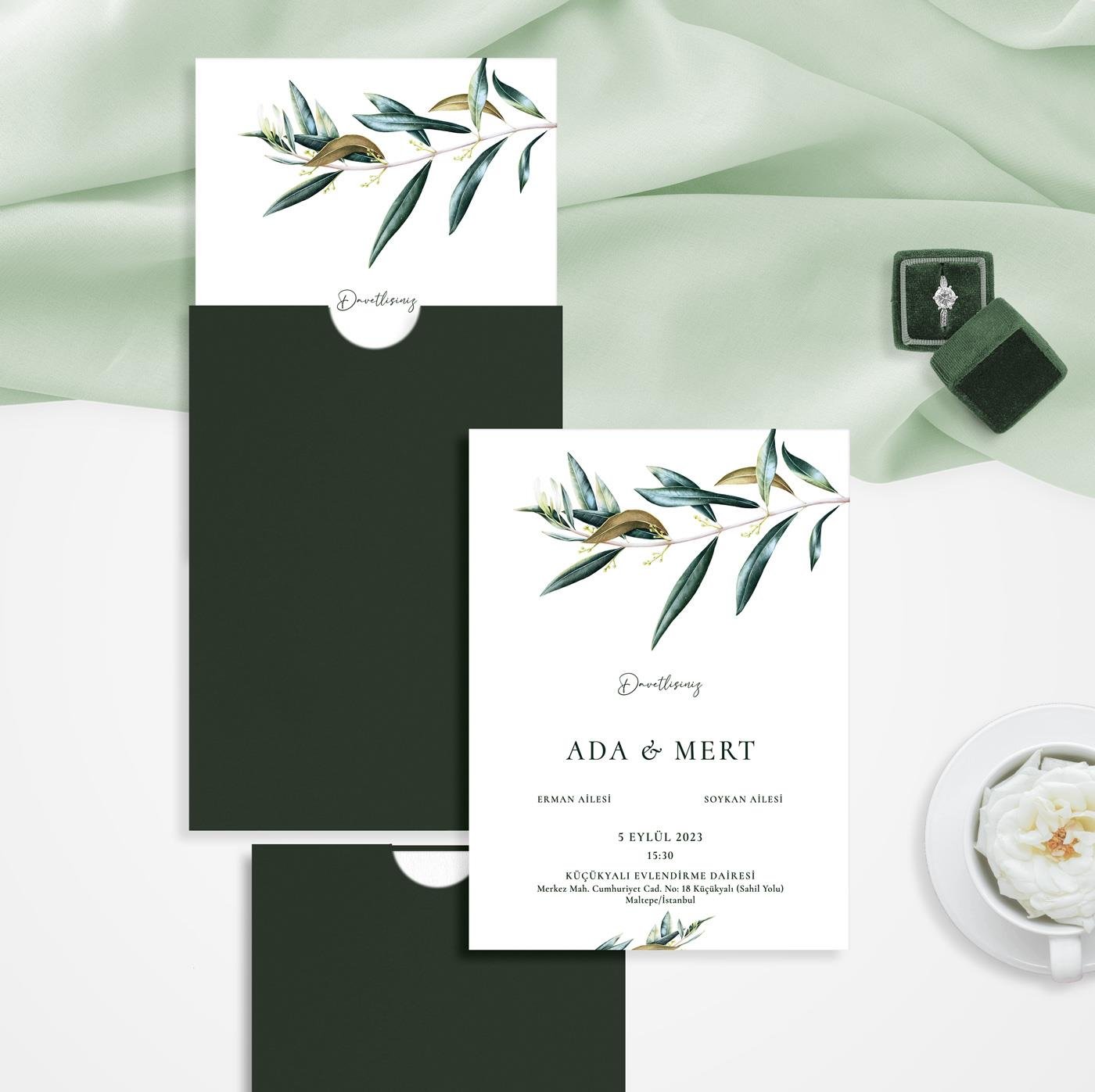 Olive Leaf Davetiye