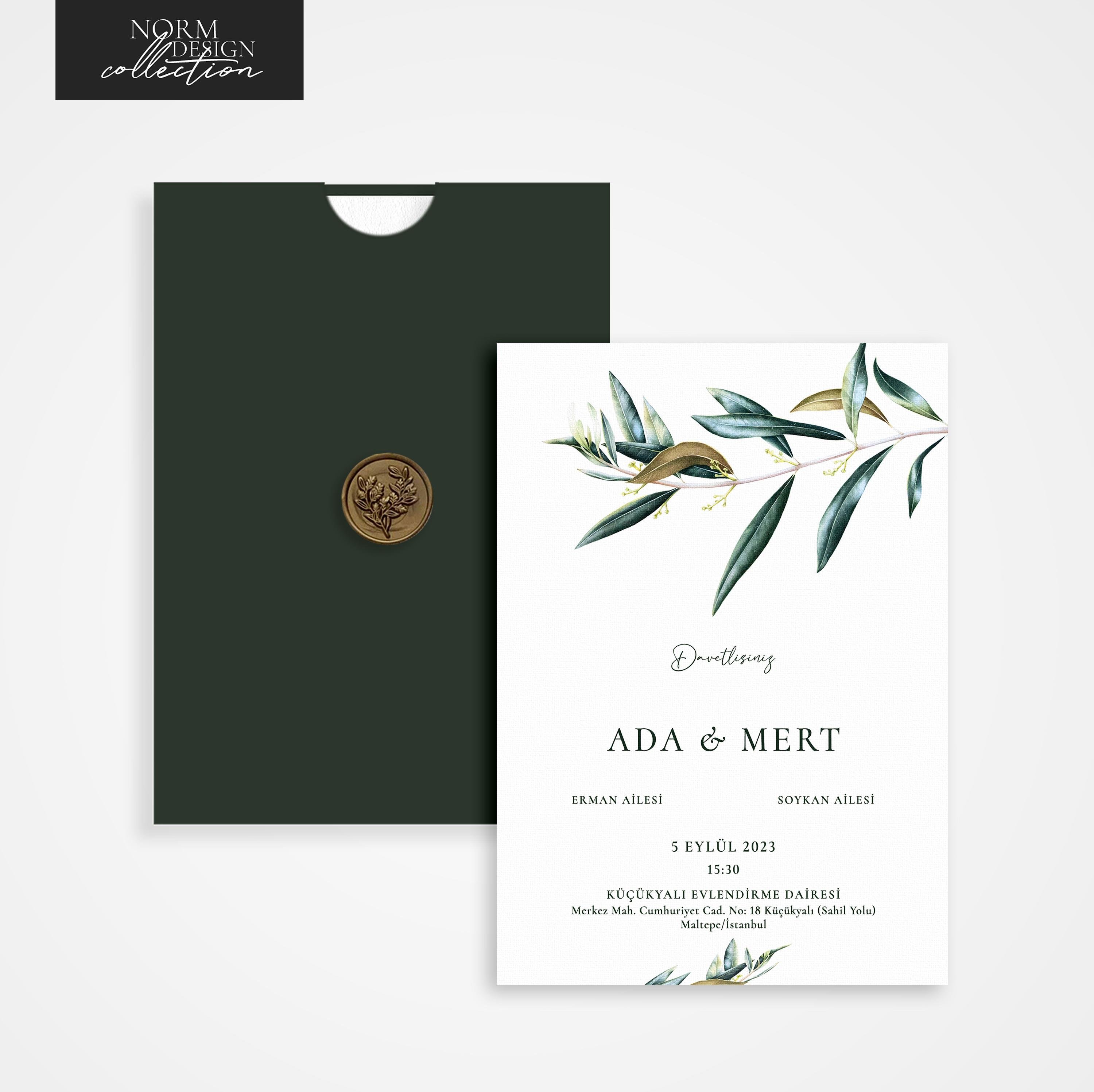 Olive Leaf Davetiye