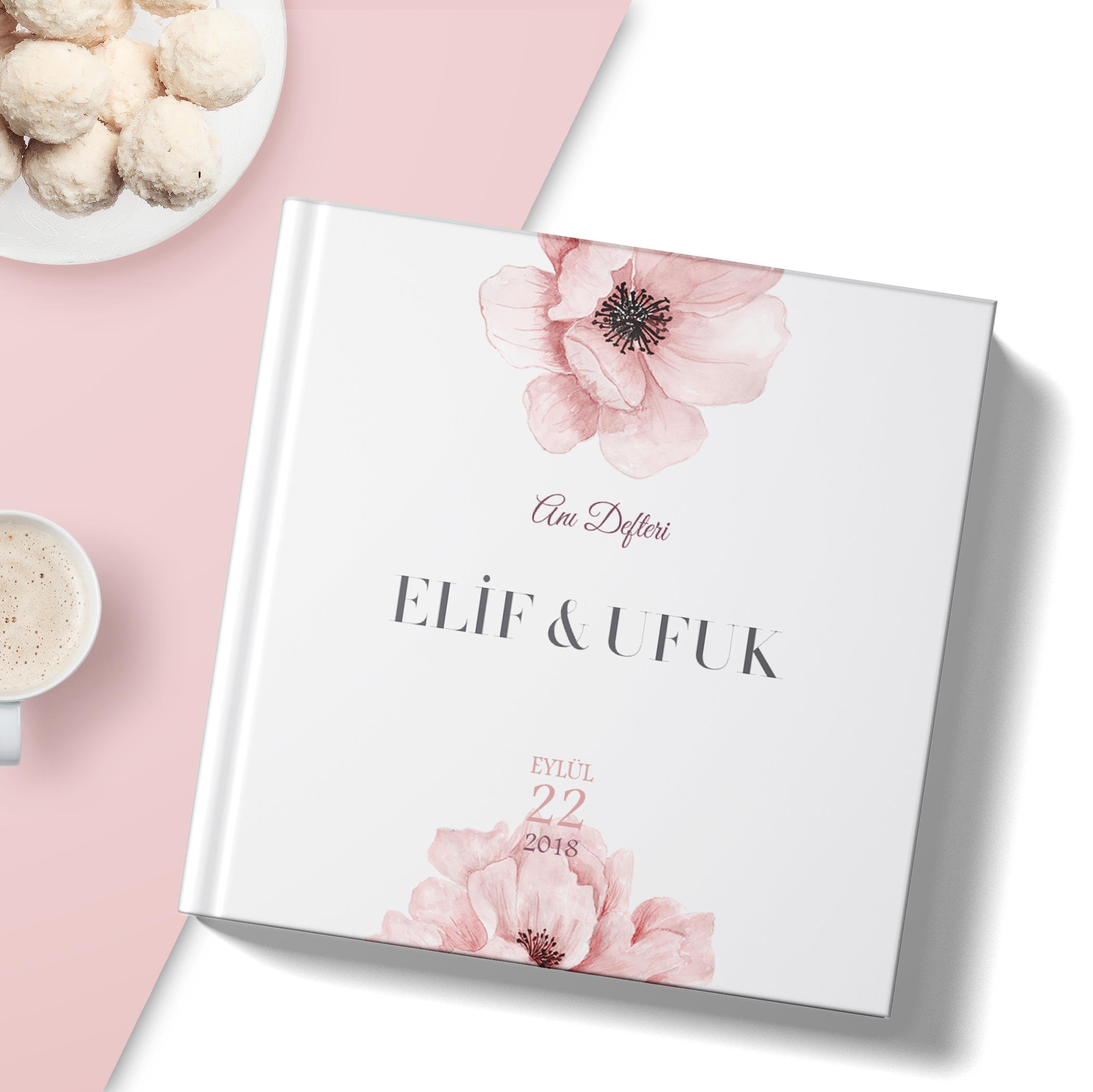 Pink Love Kare Anı Defteri