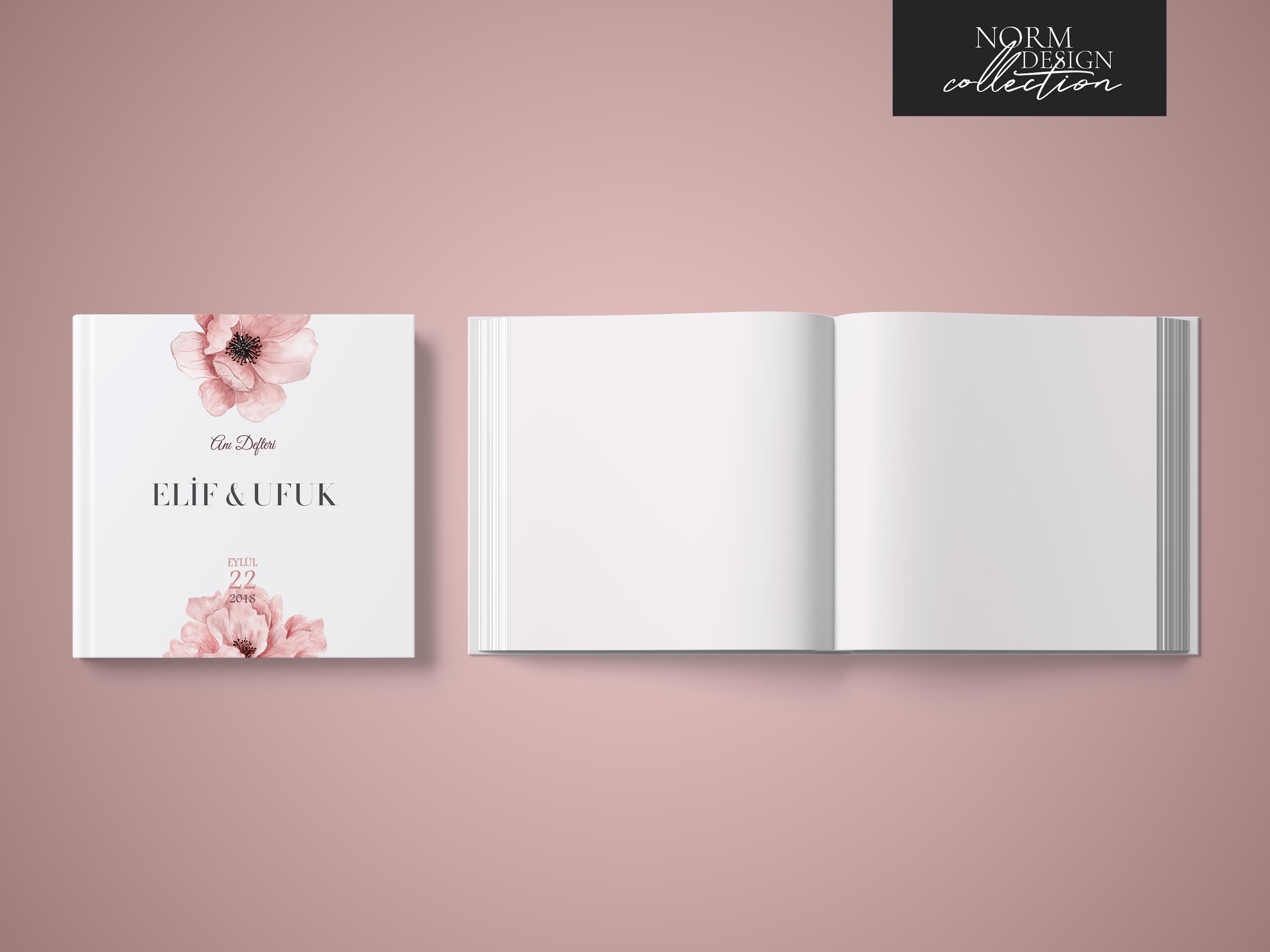 Pink Love Kare Anı Defteri