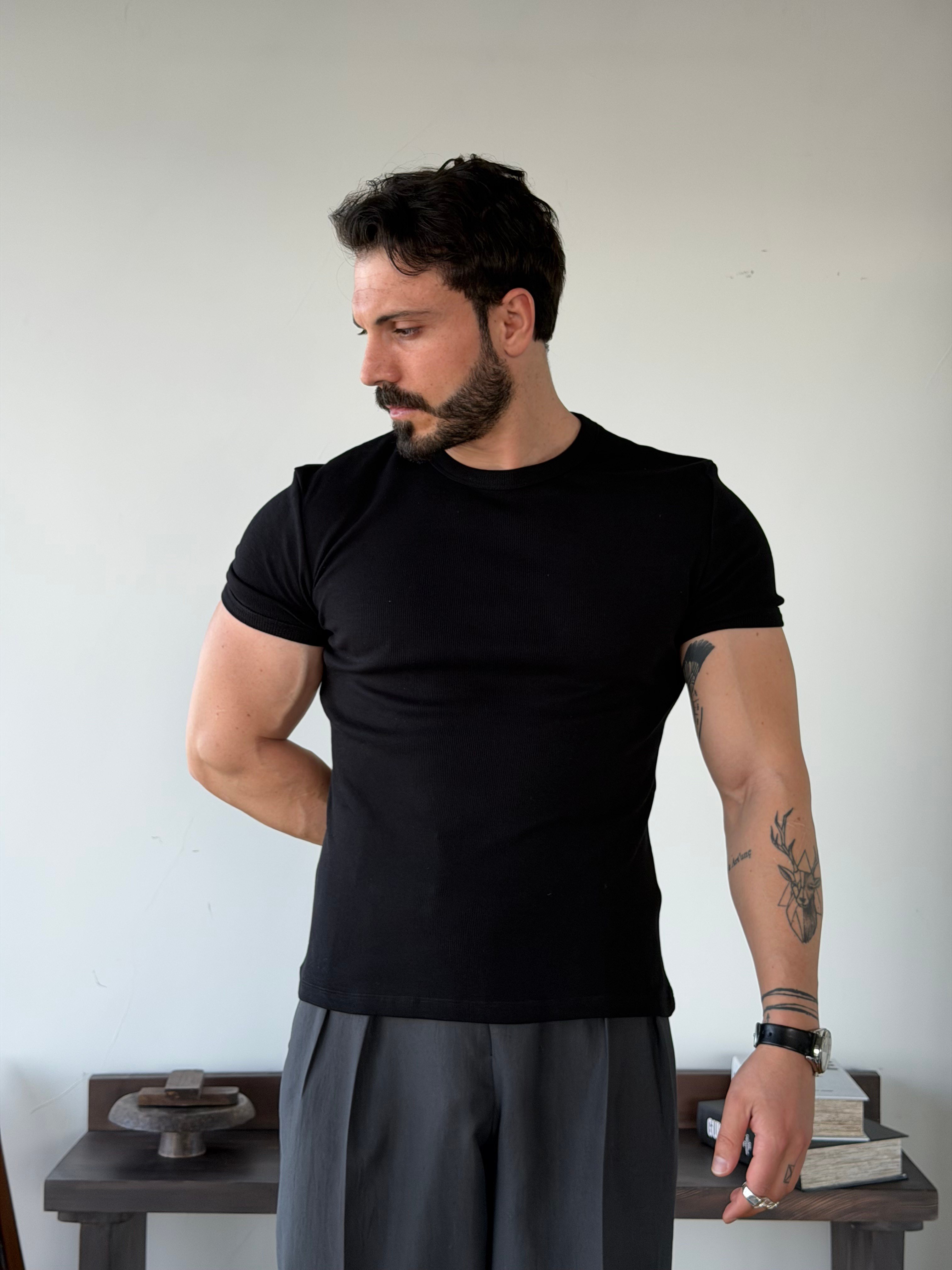 Axel 5829 Siyah Tişört