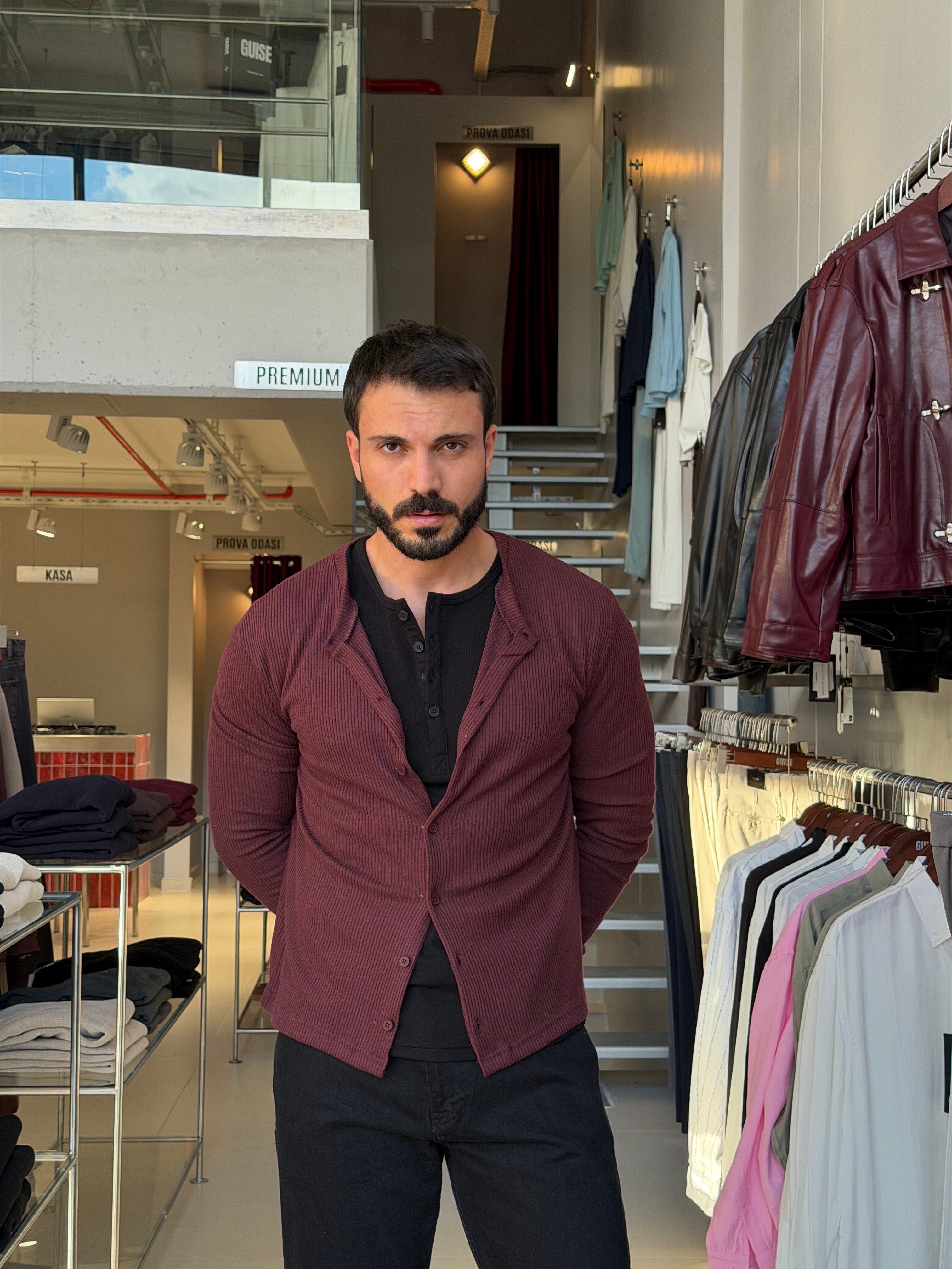 Bruno Bordo Fitilli Triko Hırka