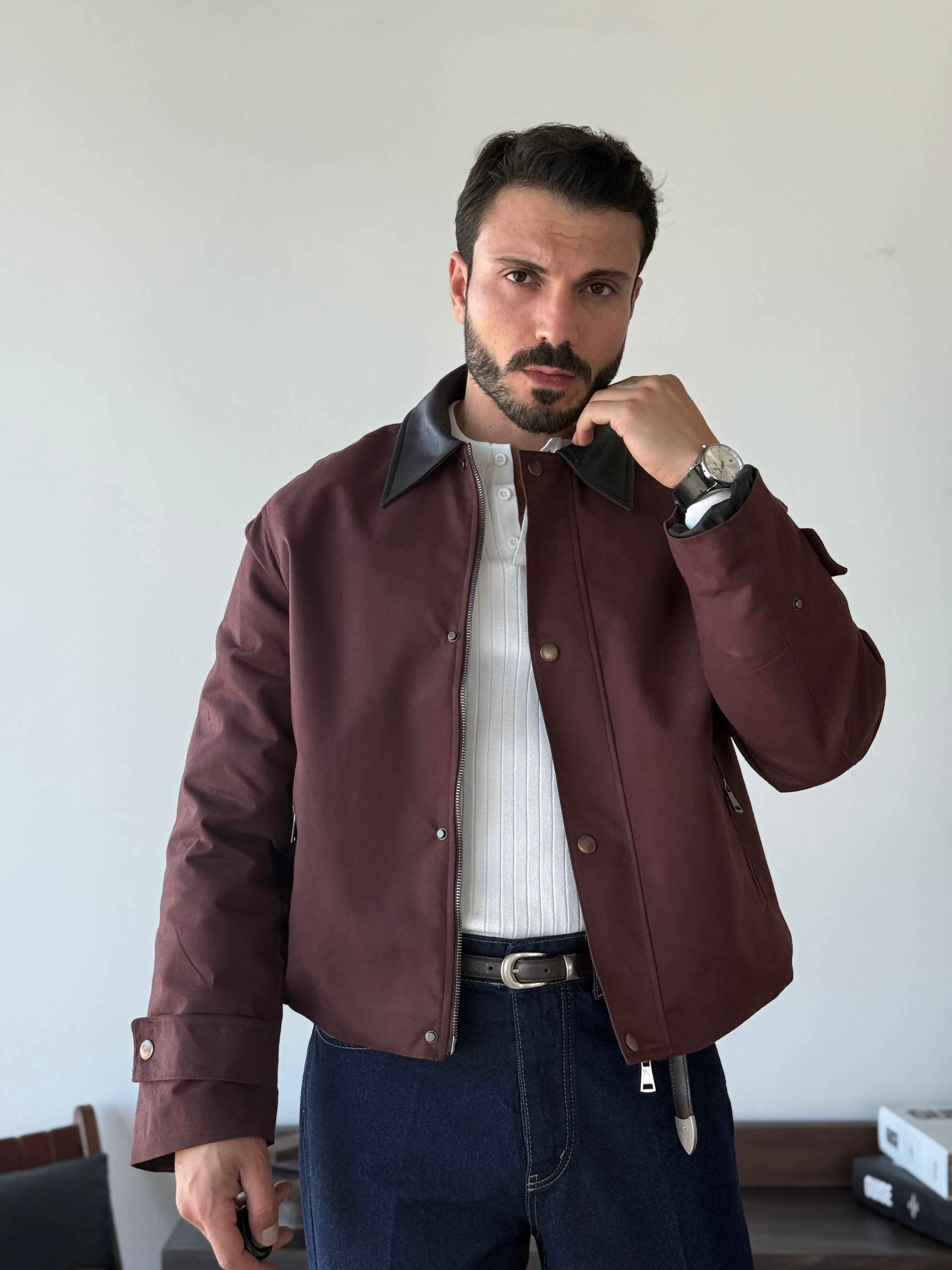 Devrice Bordo Ceket