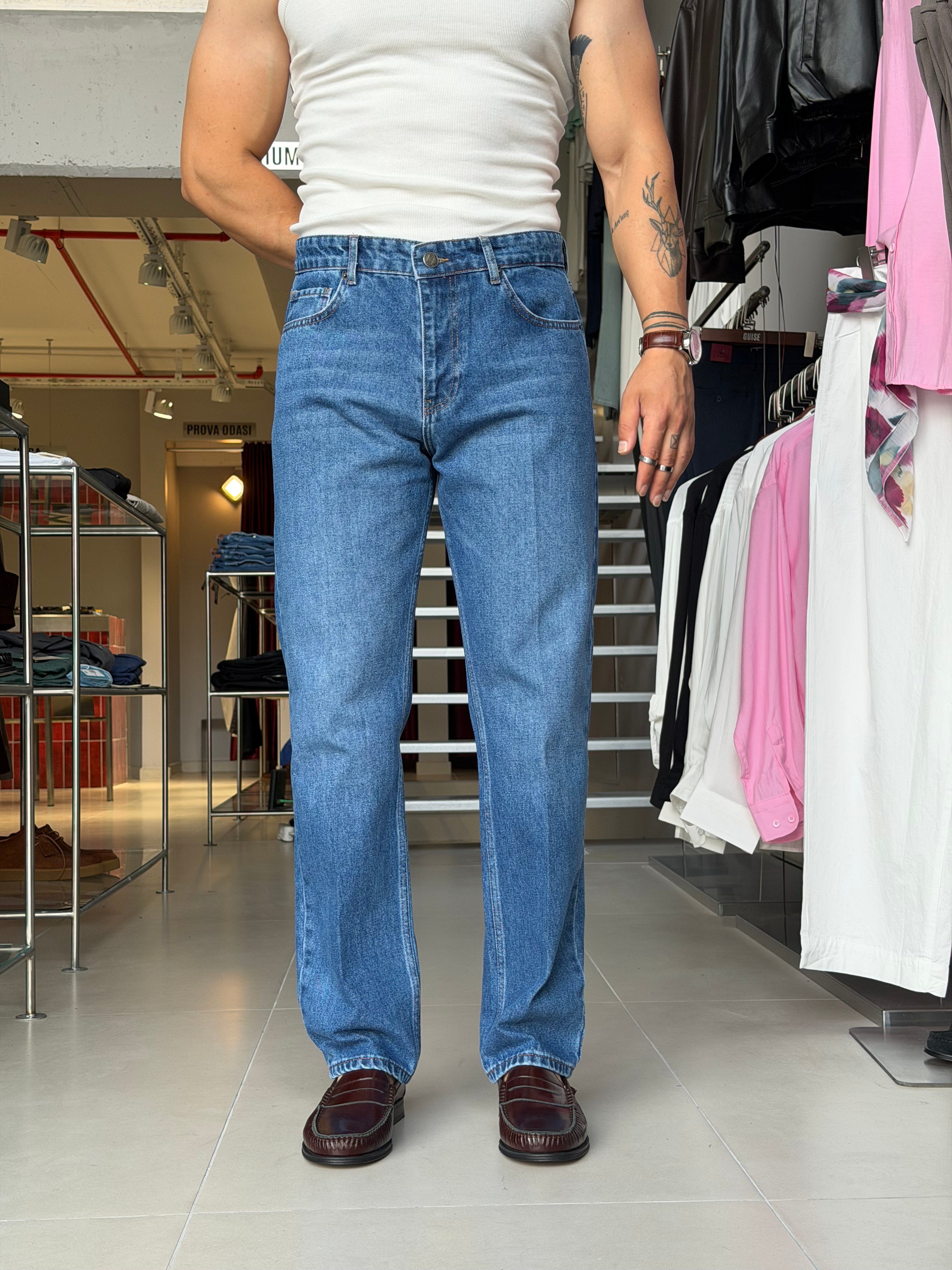 Guise 80's Blue Baggy Fit Jean