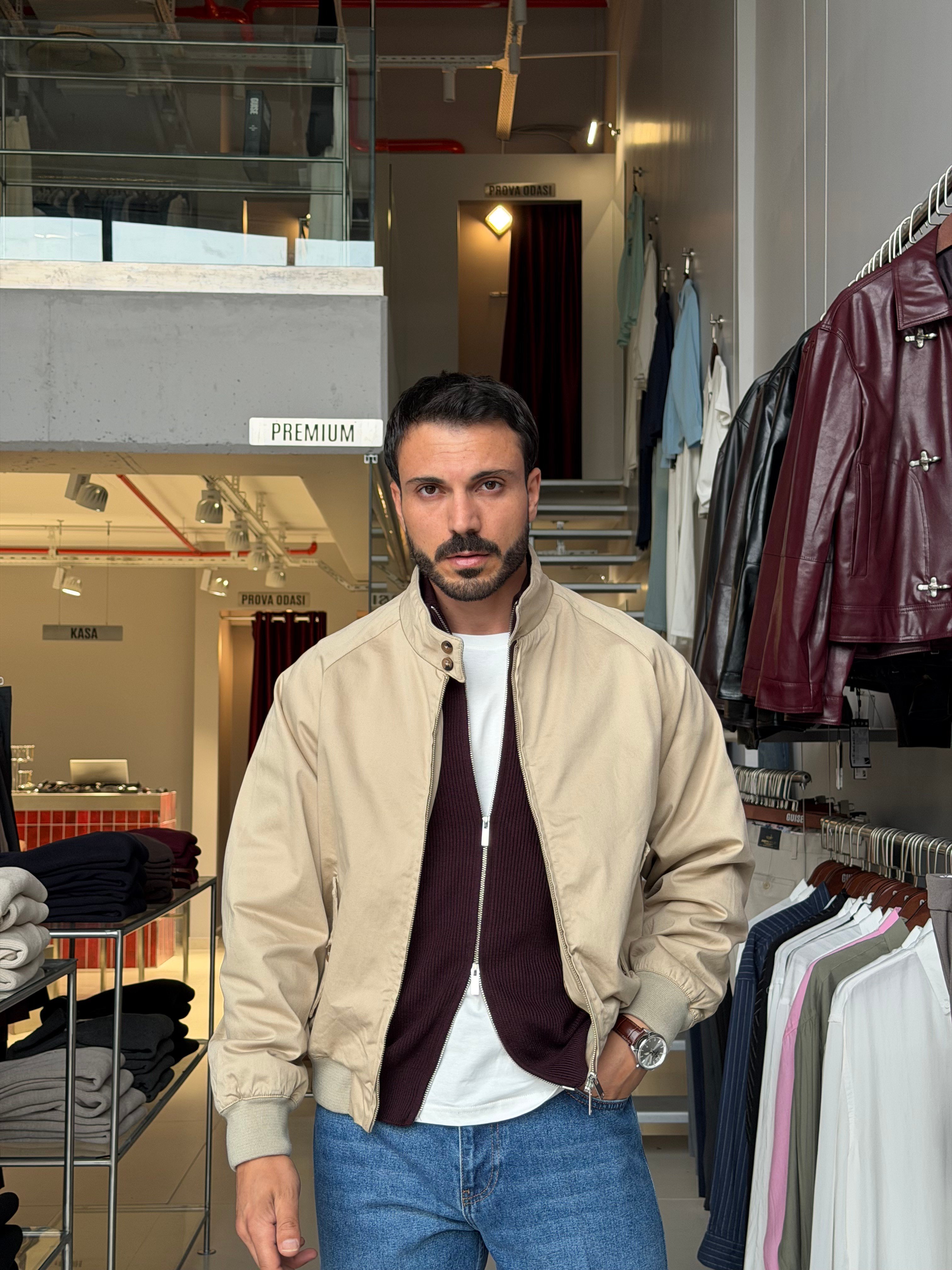 Harvey Bej Basic Gabardin Ceket