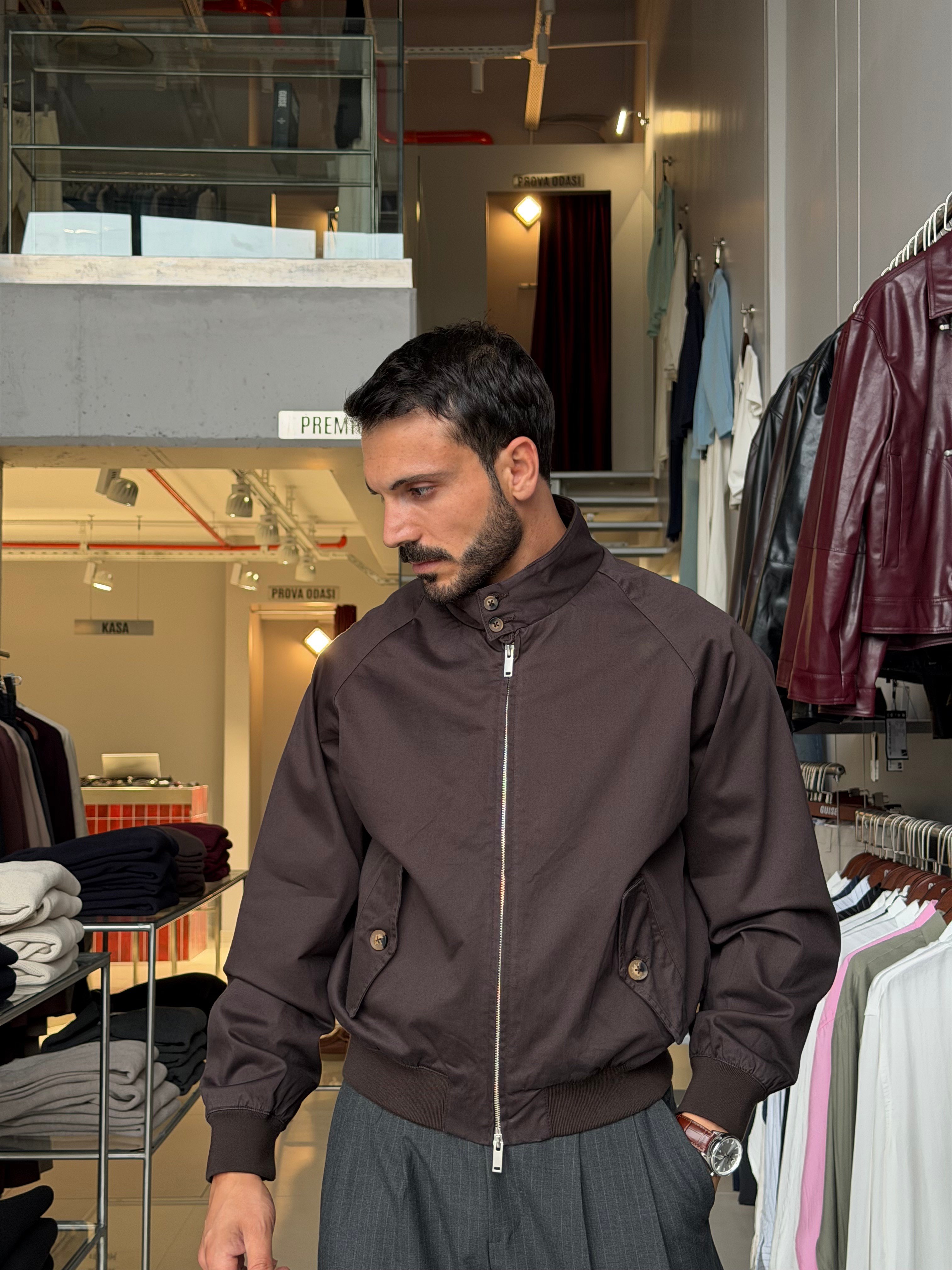 Harvey Kahverengi Basic Gabardin Ceket