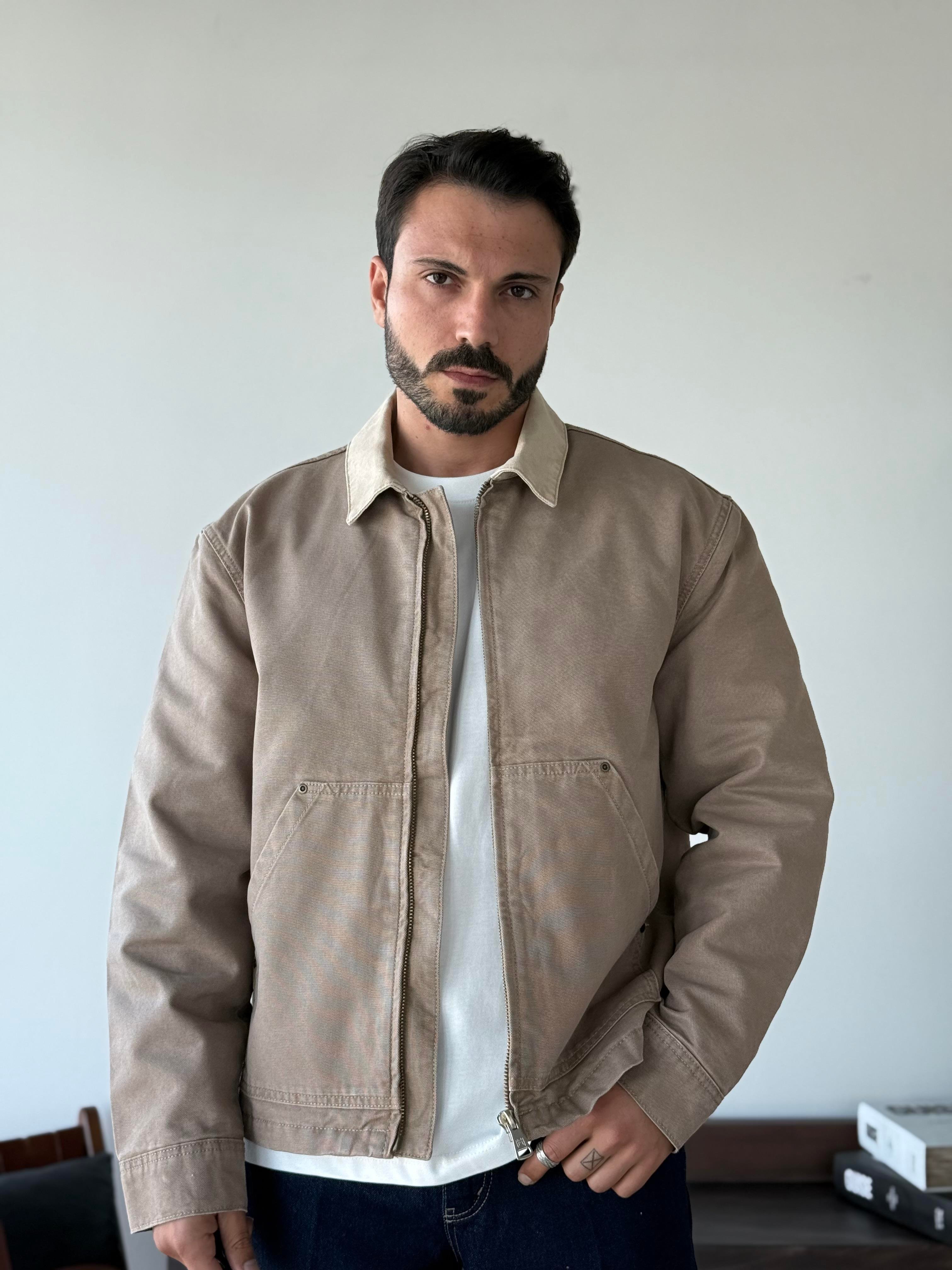 Jeanova Açık Kahve Denim Ceket
