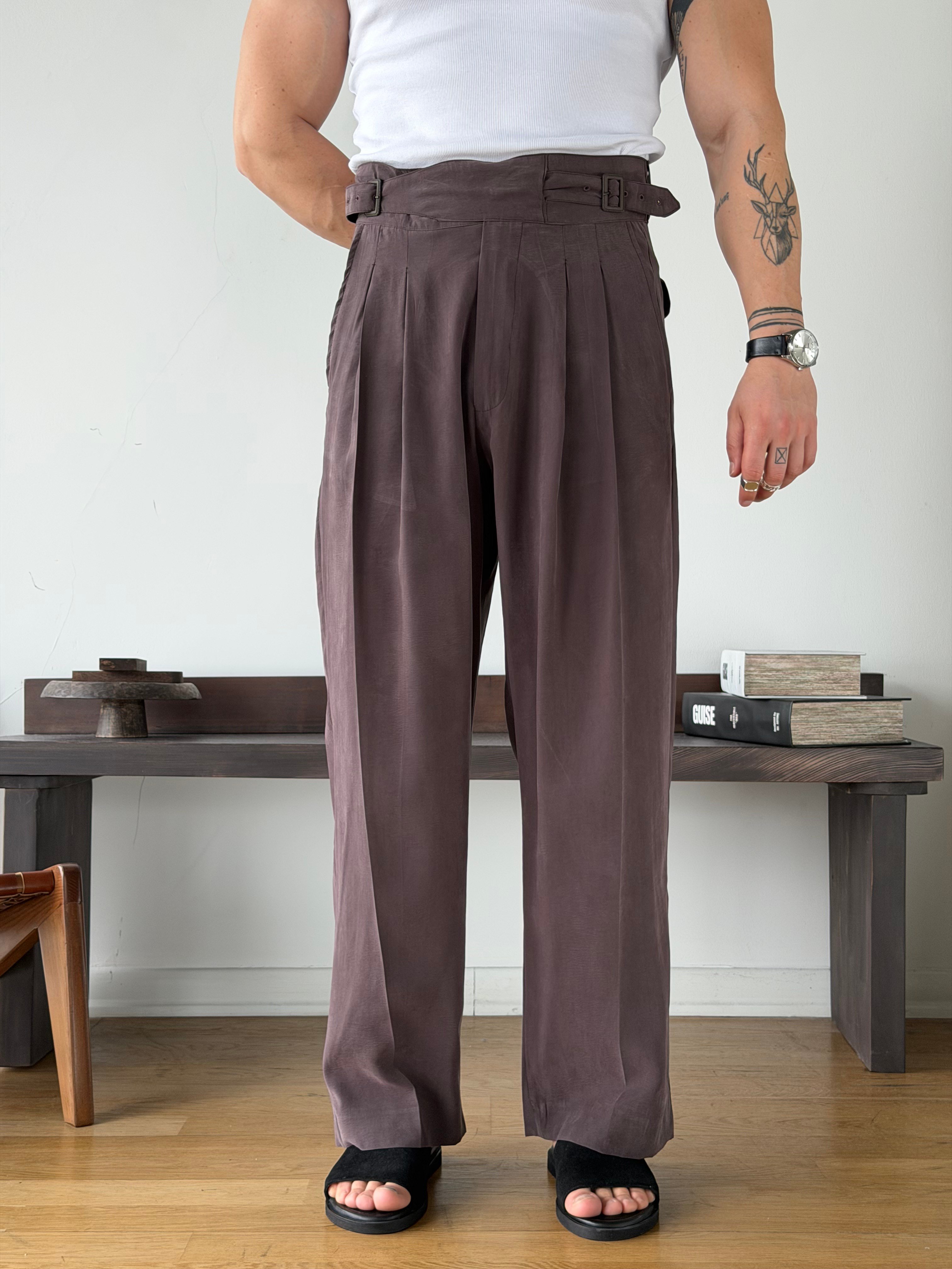 Maksim 5807 Modal Kahve Baggy Pantolon