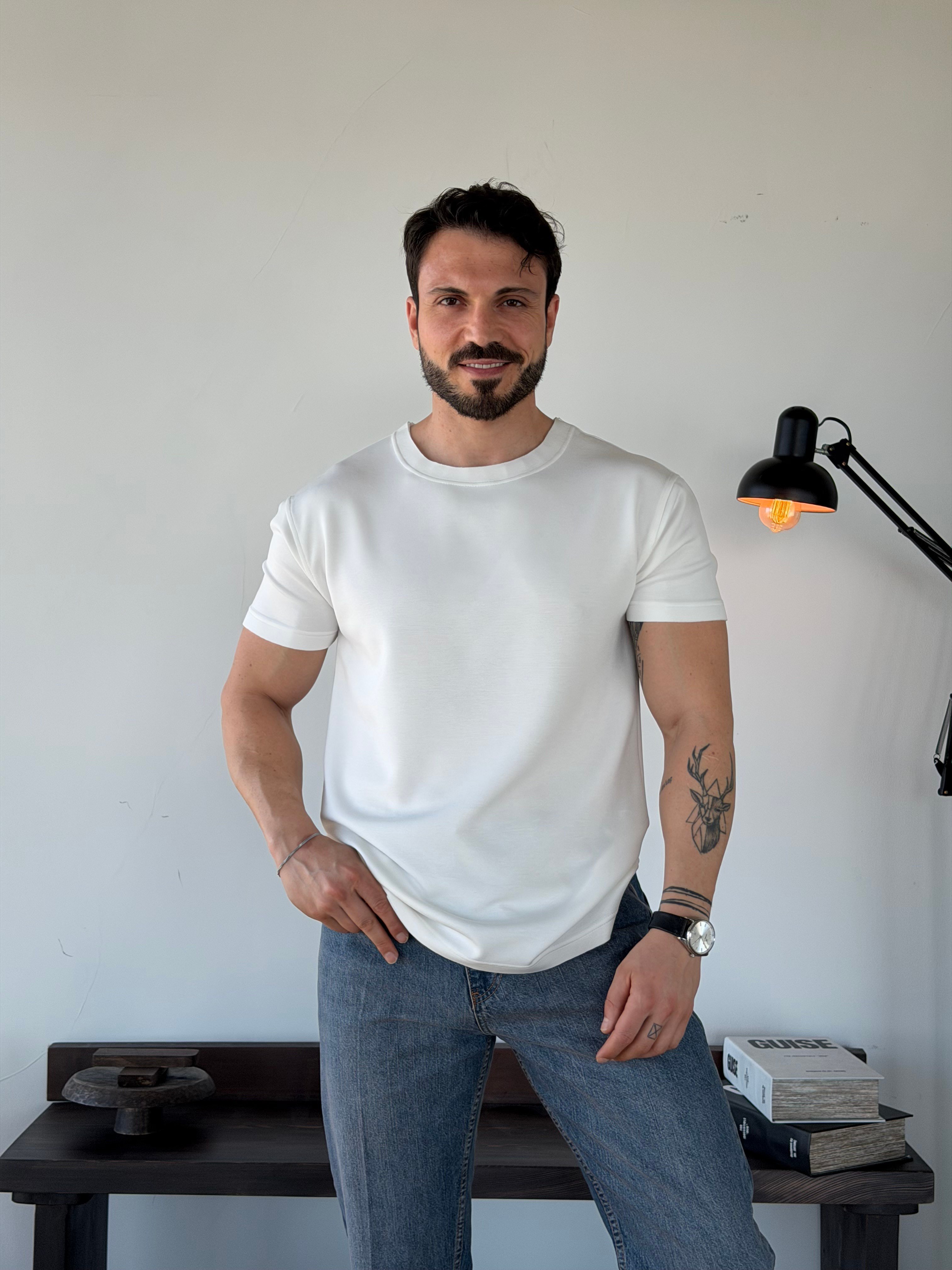 Siro Viscon Beyaz Tişört