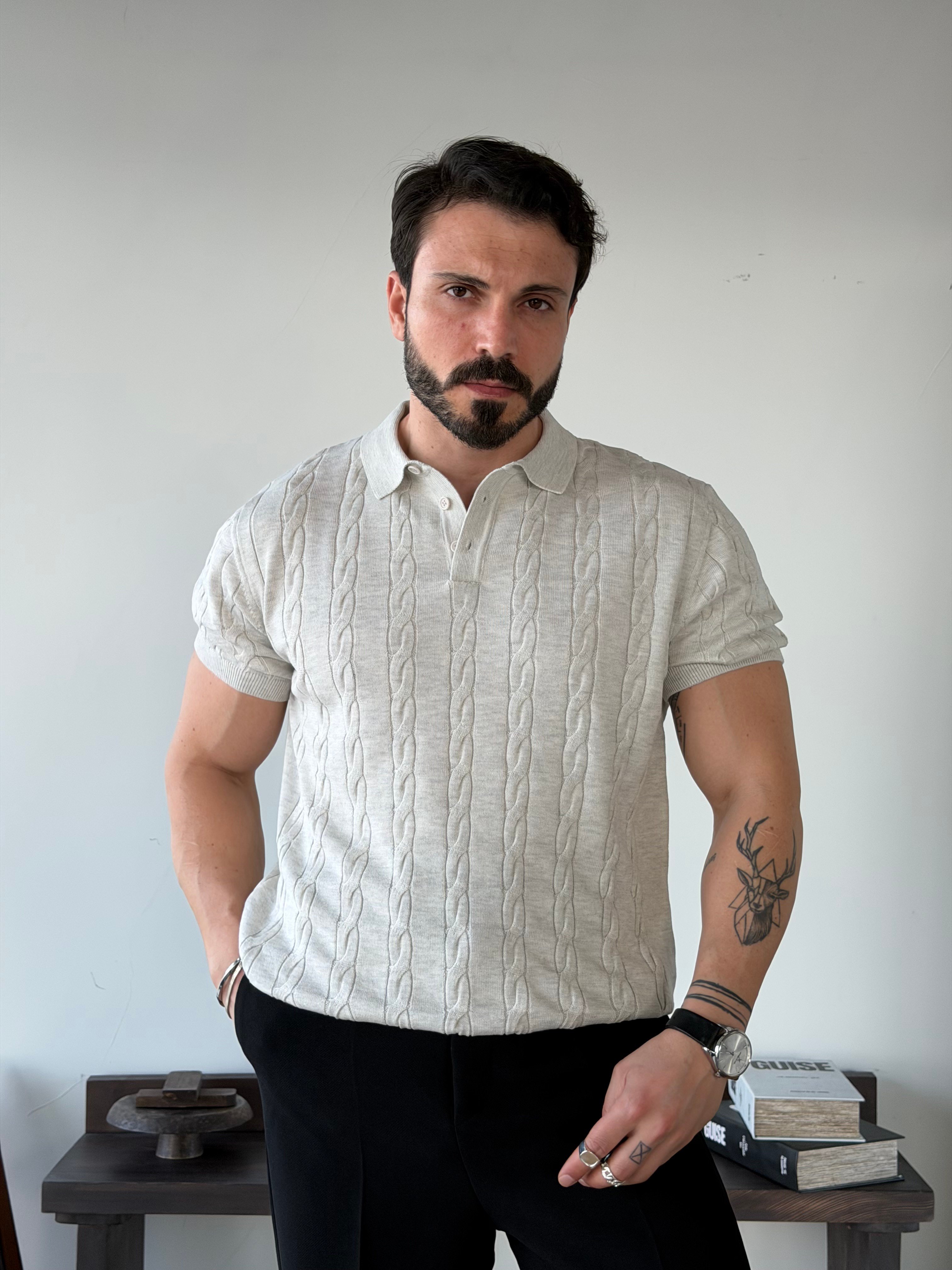 Verona Desenli Gri Triko