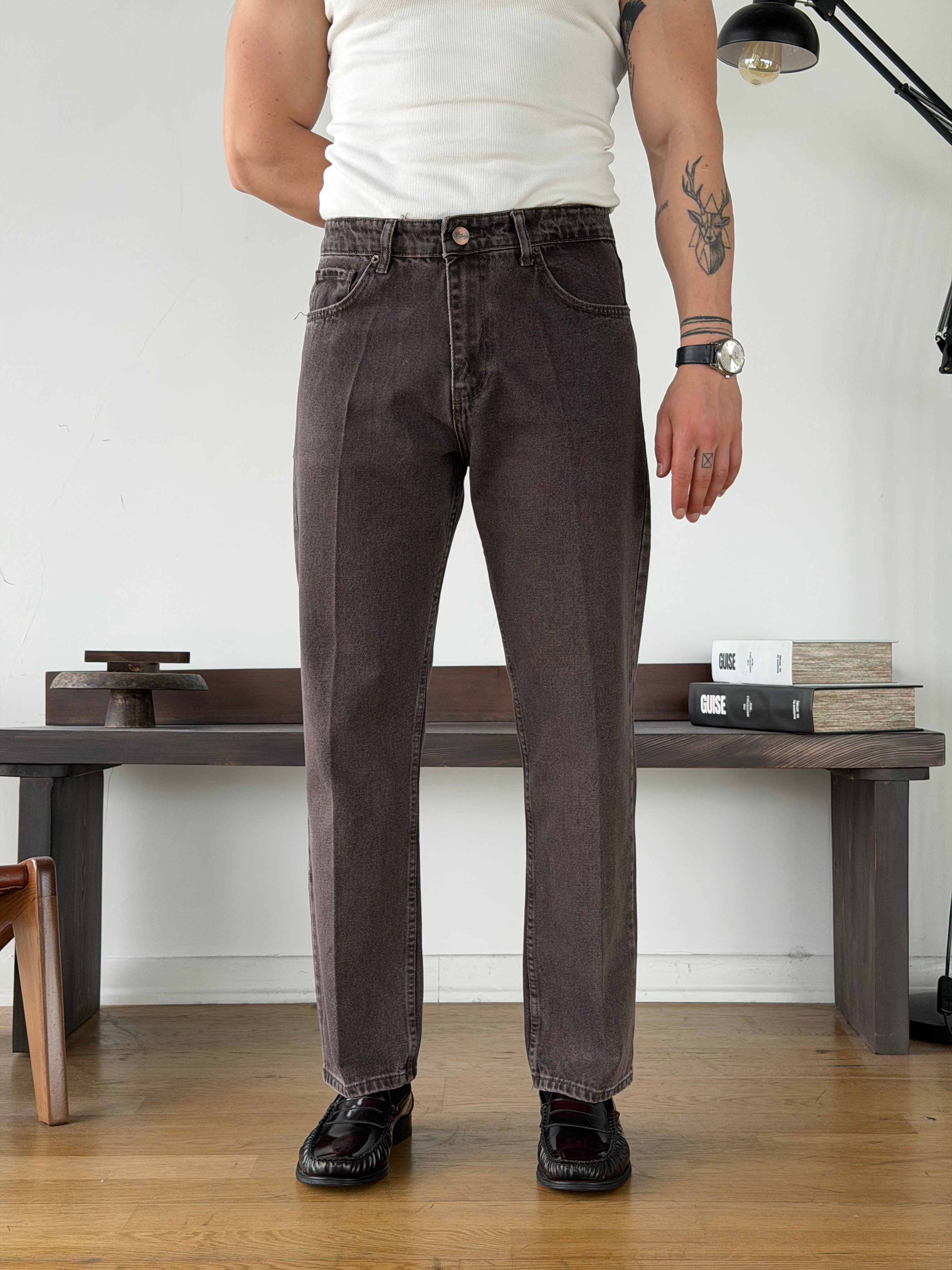 Vintal 80's (893) Kahve Baggy Jean