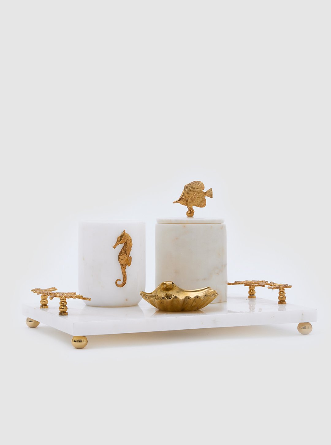 4-Piece Set in Marble