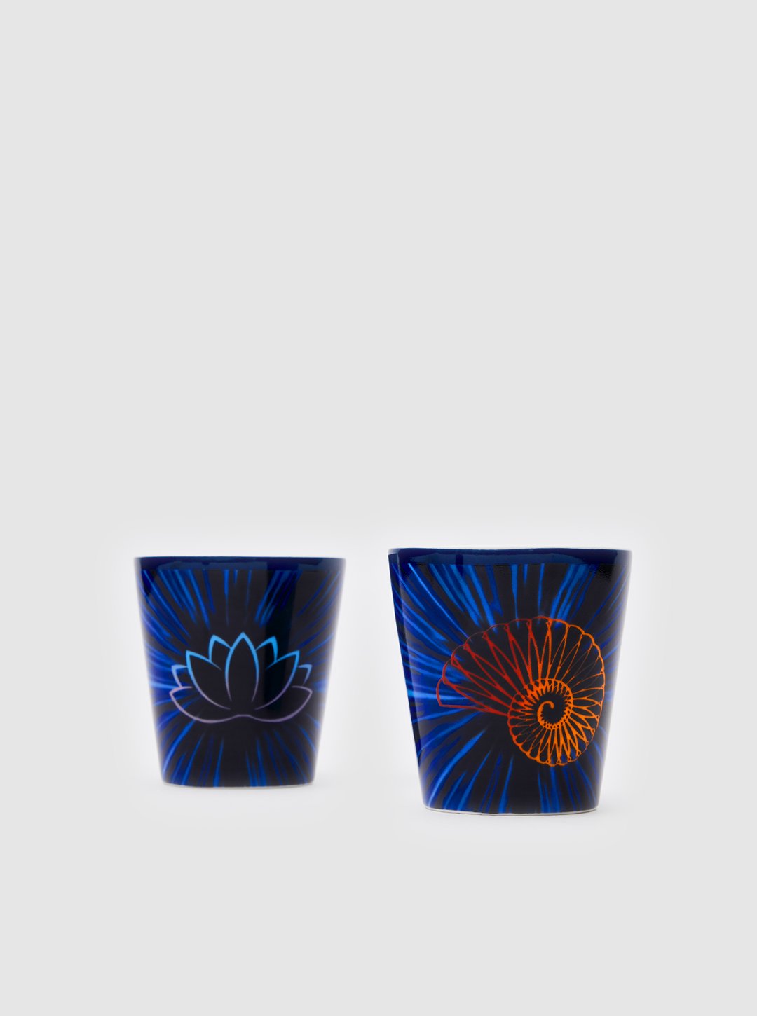 Deep Blue Tea/Coffee Nautilus Cup 