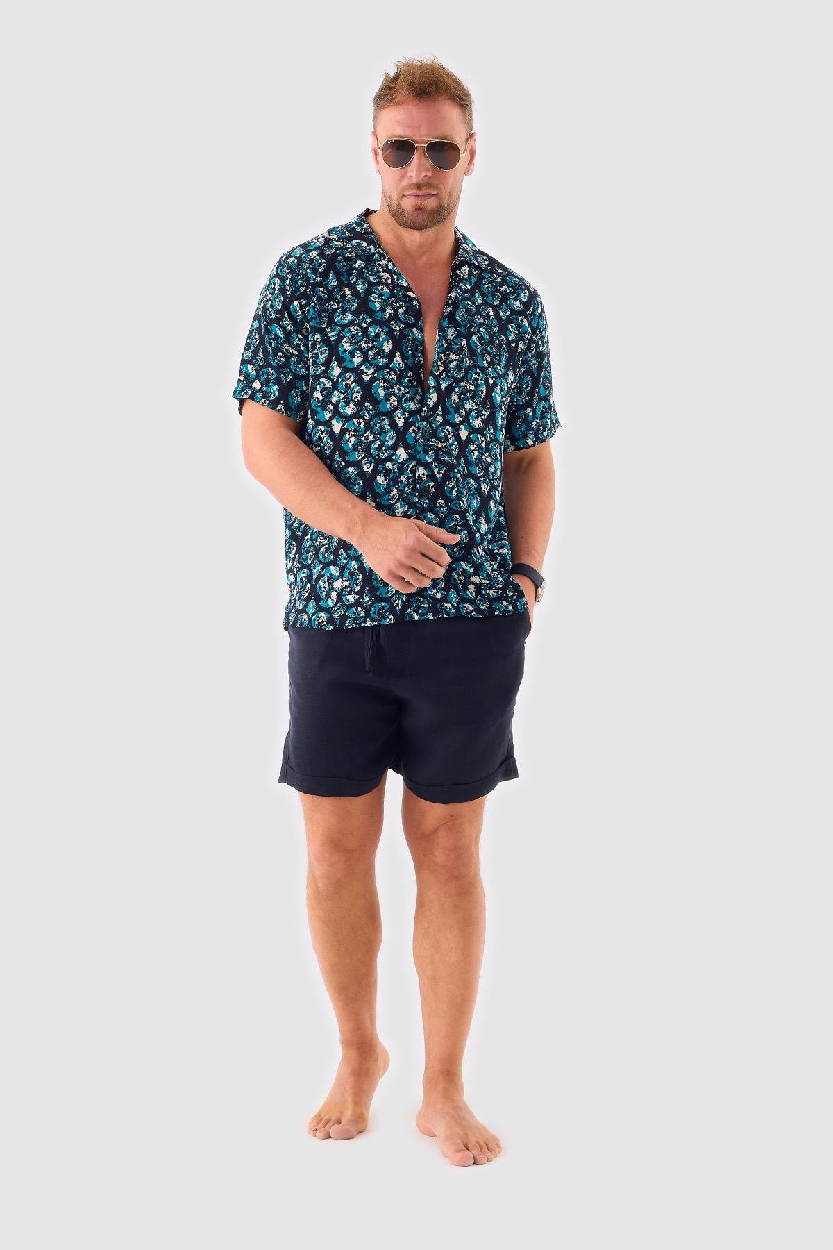 Teal Blue Shirt
