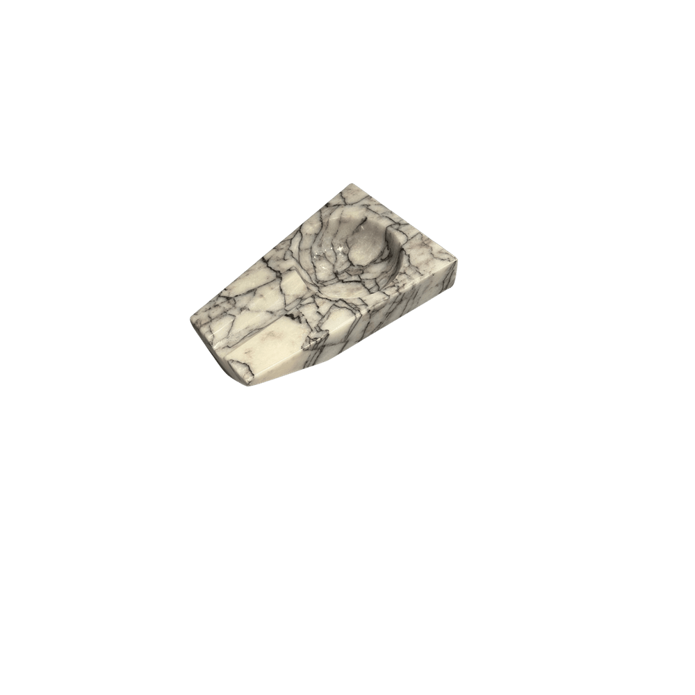 Mermer Afyon Üçgen Puro Küllük 18 x 12 x 3 cm