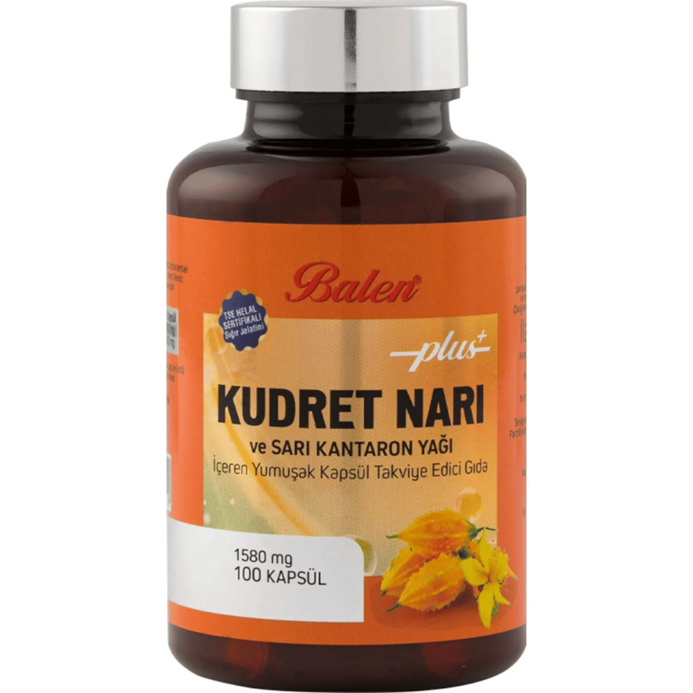 KUDRET NARI ve SARI KANTARON YAĞLI 100 KAPSÜL BALEN