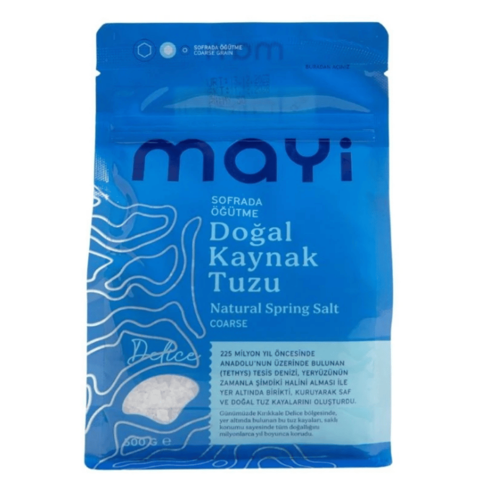 MAYİ İYOT İLAVESİZ SOFRADA ÖĞÜTME DOĞAL KAYNAK TUZU 500 G