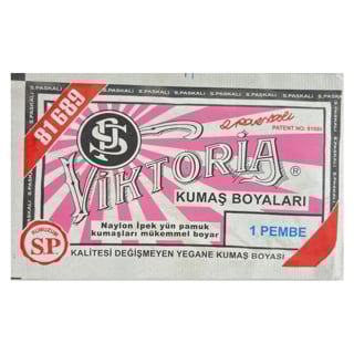 PEMBE KUMAŞ BOYASI 10 g VİKTORİA
