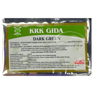 YEŞİL TOZ GIDA BOYASI 9g KRK GIDA