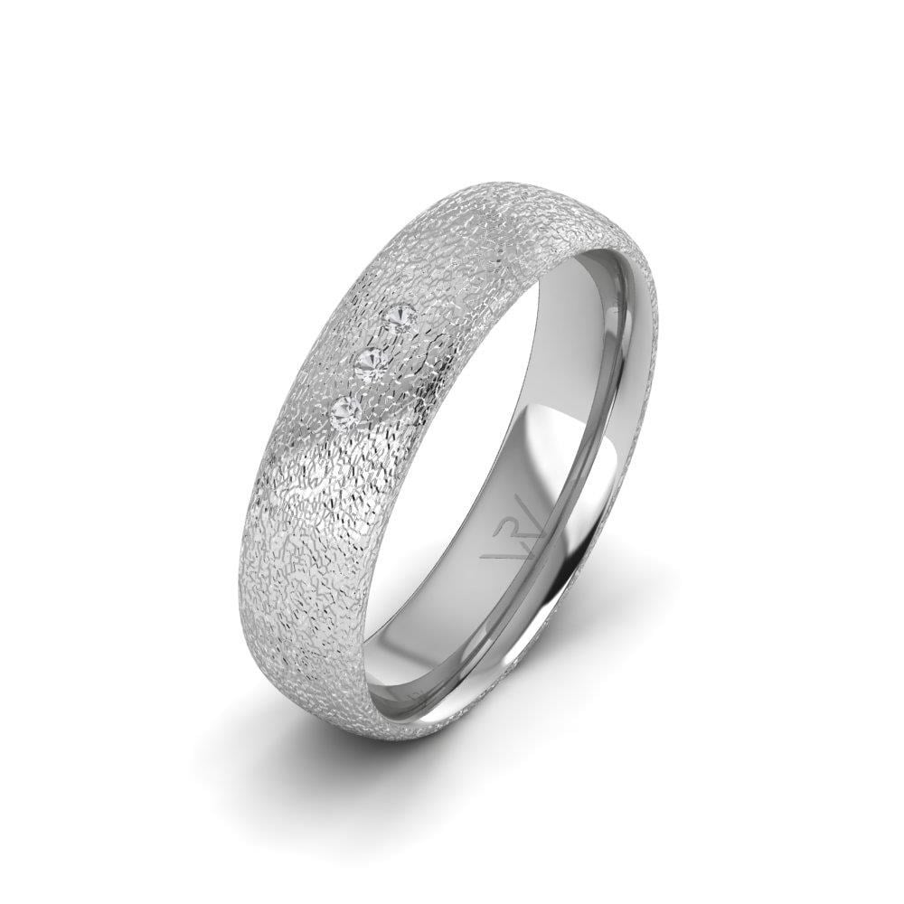Alliances avec pierres femme Blissify Or Blanc Oxyde de Zirconium