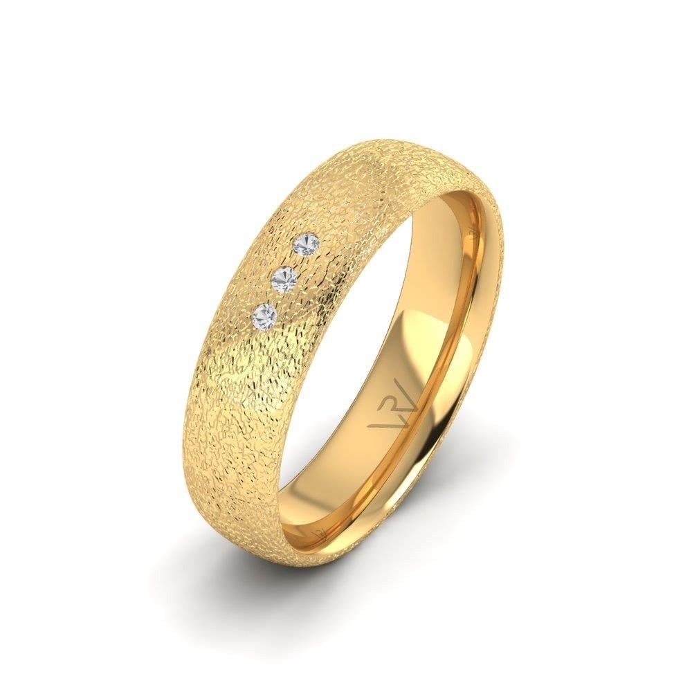Alliances avec pierres femme Blissify Or Jaune Oxyde de Zirconium