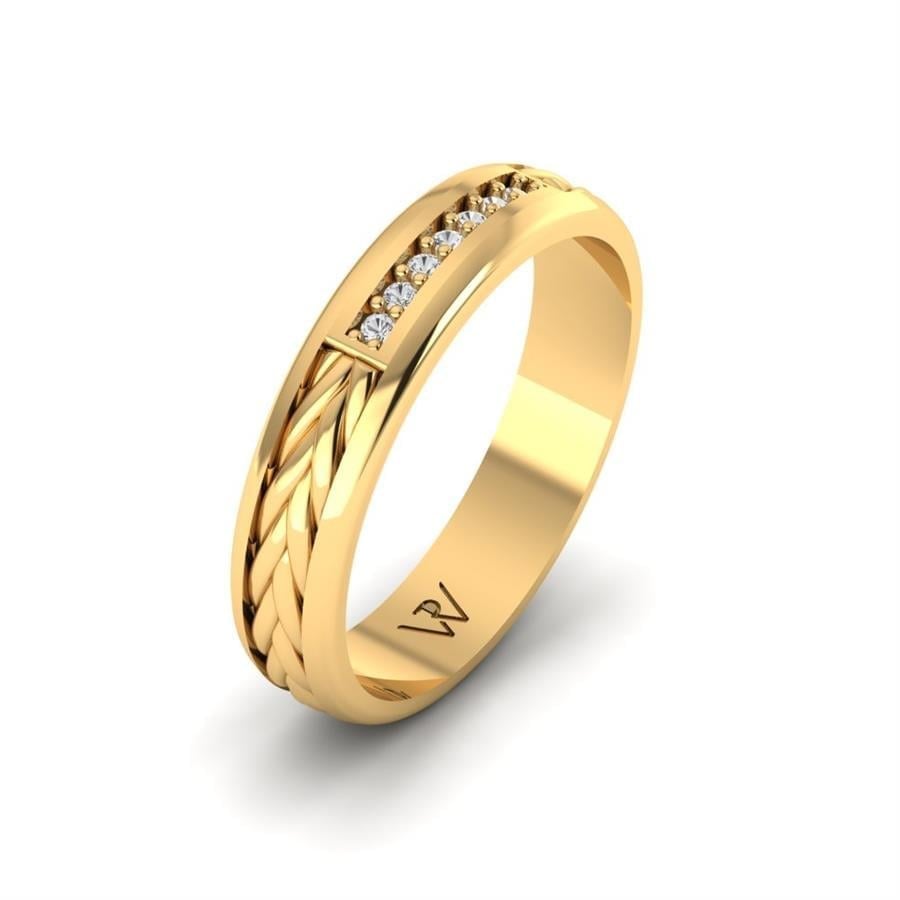 Alliances Avec Pierres Femme Blossmire Or Jaune