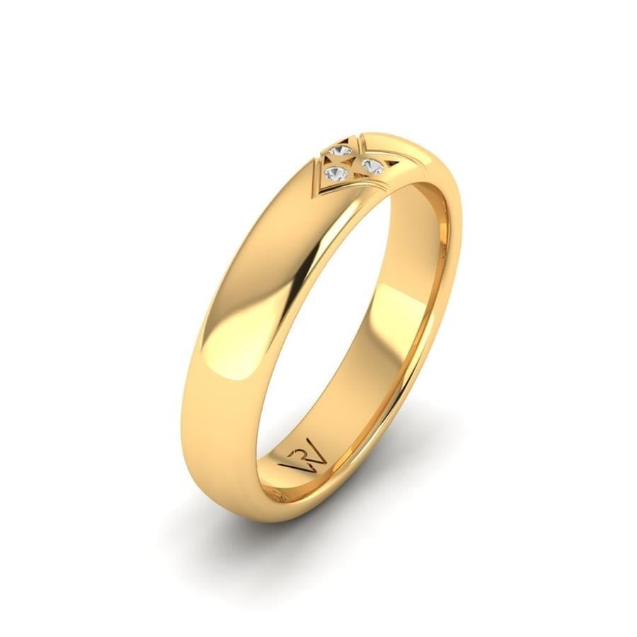 Alliances avec pierres femme Charming Diamond Or Jaune