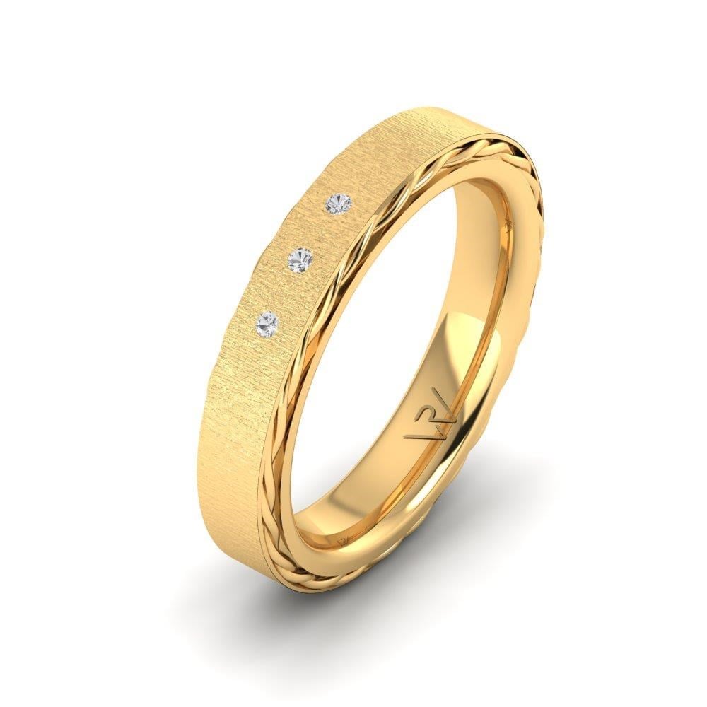 Alliances avec pierres femme DreamCirclet Or Jaune Oxyde de Zirconium