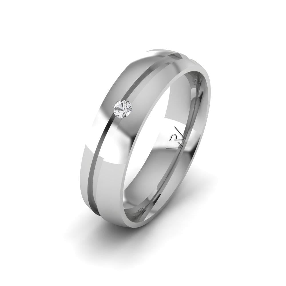 Alliances avec pierres femme DreamPromise Or Blanc Oxyde de Zirconium