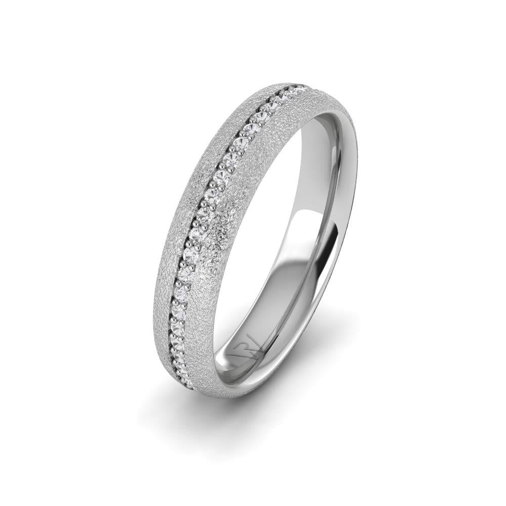Alliances avec pierres femme Dreamspire Or Blanc Oxyde de Zirconium