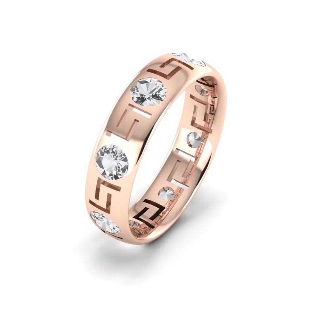 Alliances avec pierres femme Enchantel Or Rose Oxyde de Zirconium