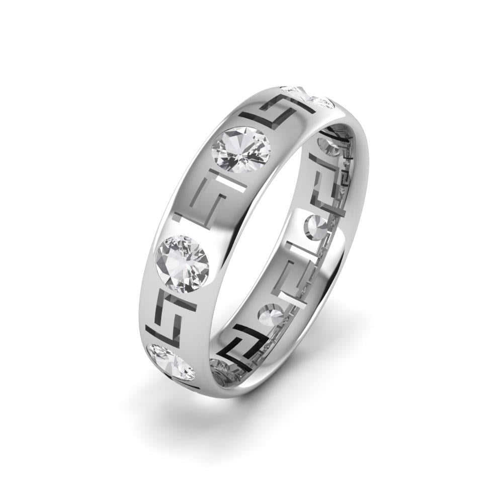 Alliances avec pierres femme Enchantel Or Blanc Oxyde de Zirconium