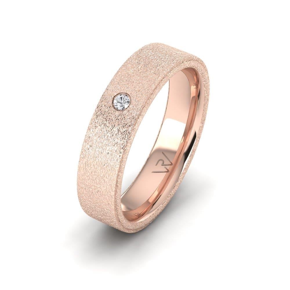 Alliances avec pierres femme Eterinty Or Rose Oxyde de Zirconium