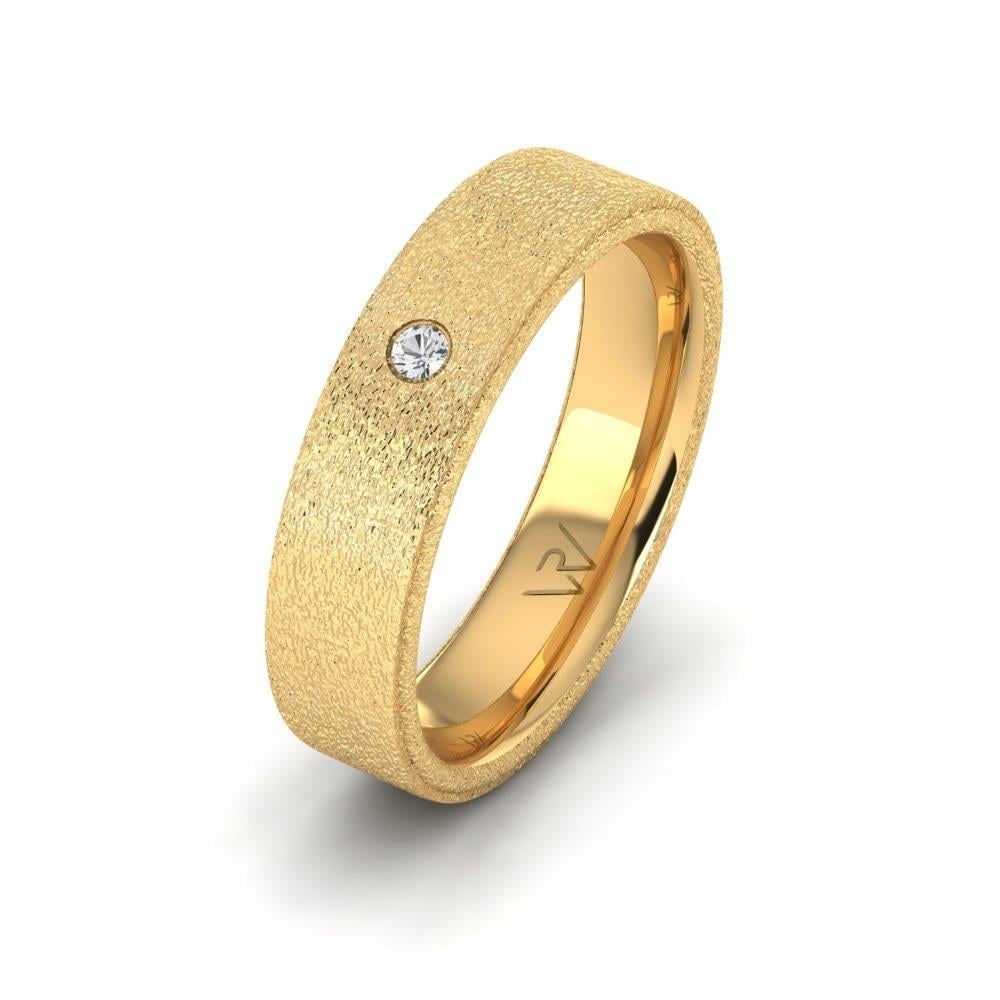 Alliances avec pierres femme Eterinty Or Jaune Oxyde de Zirconium