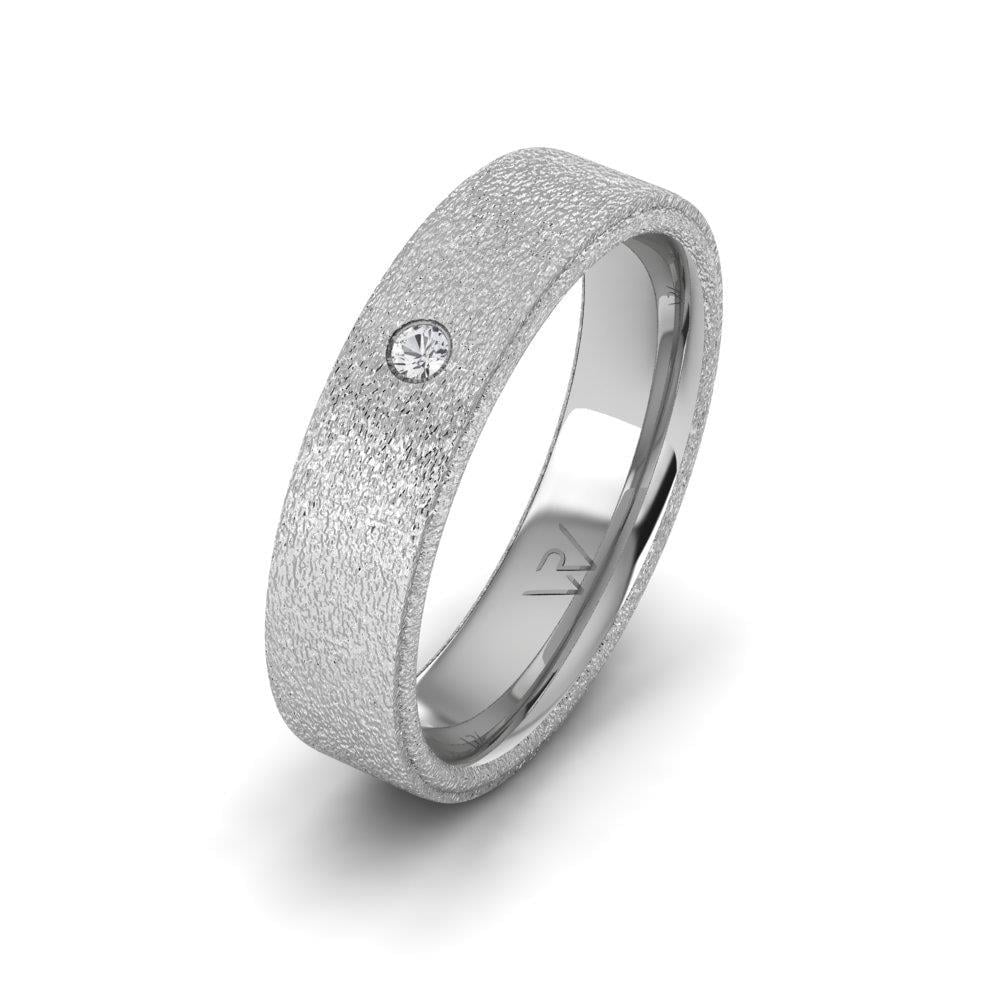 Alliances avec pierres femme Eterinty Or Blanc Oxyde de Zirconium