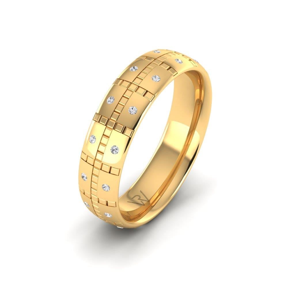 Alliances avec pierres femme Eternify Or Jaune Oxyde de Zirconium