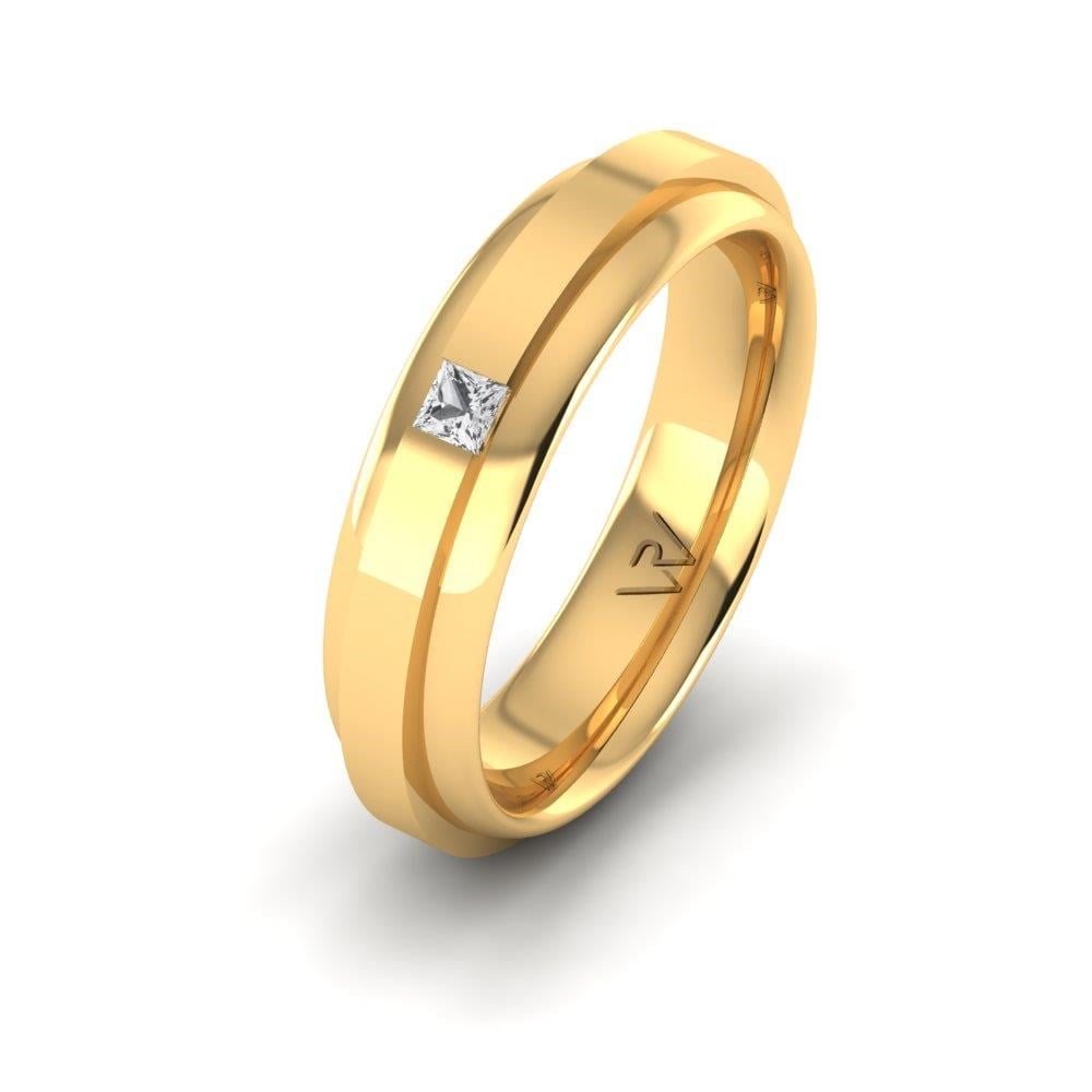 Alliances avec pierres femme EterniGem Or Jaune Oxyde de Zirconium