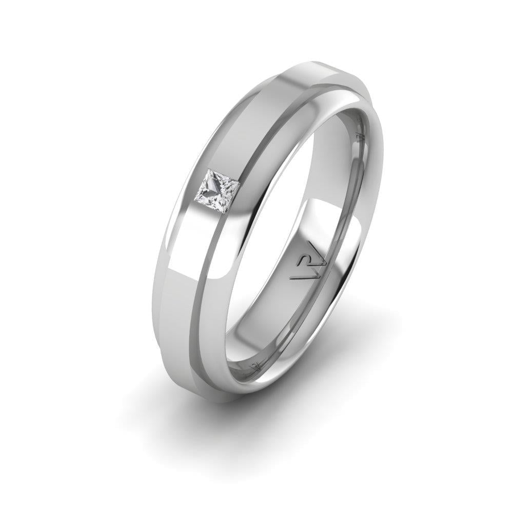 Alliances avec pierres femme EterniGem Or Blanc Oxyde de Zirconium